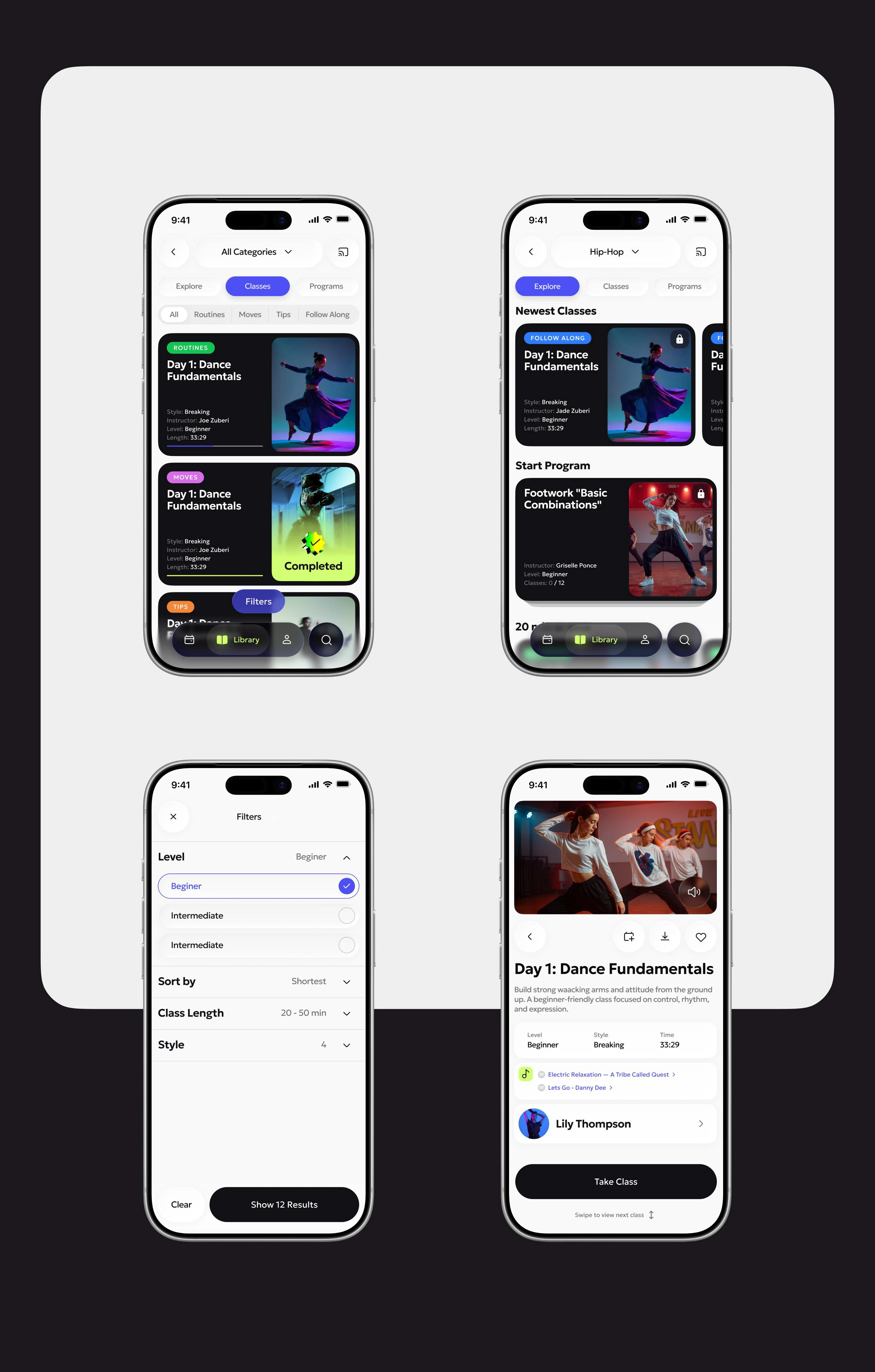 Dance Learning App — Изображение №14 — Интерфейсы на Dprofile