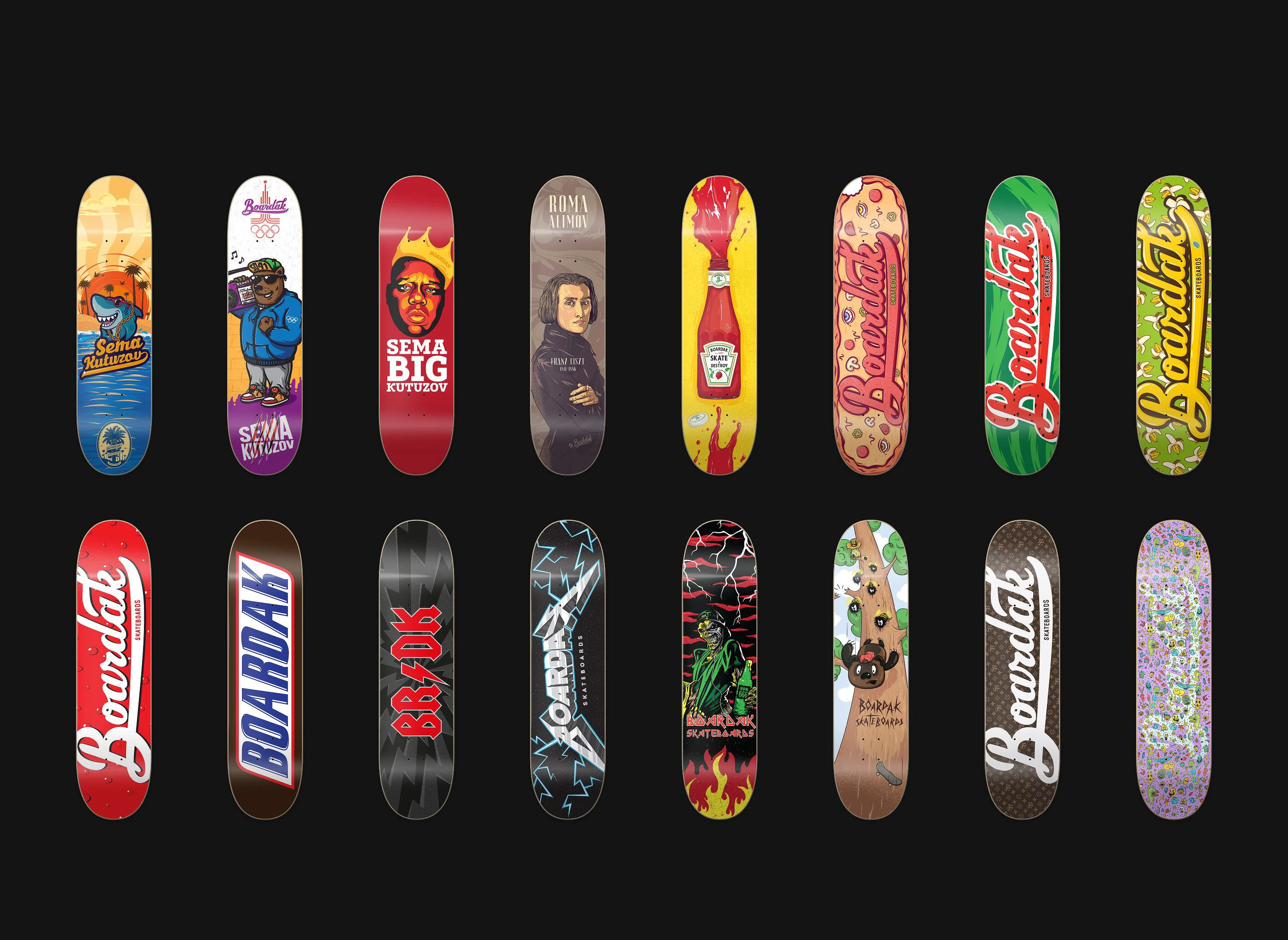 Boardak Skateboards — Изображение №2 — Брендинг, Иллюстрация на Dprofile