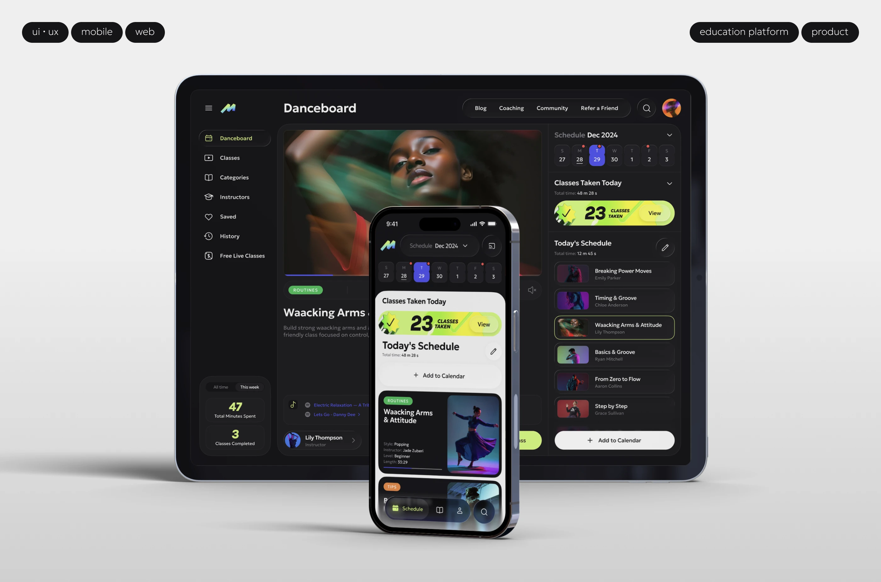 Dance Learning App — Изображение №1 — Интерфейсы на Dprofile