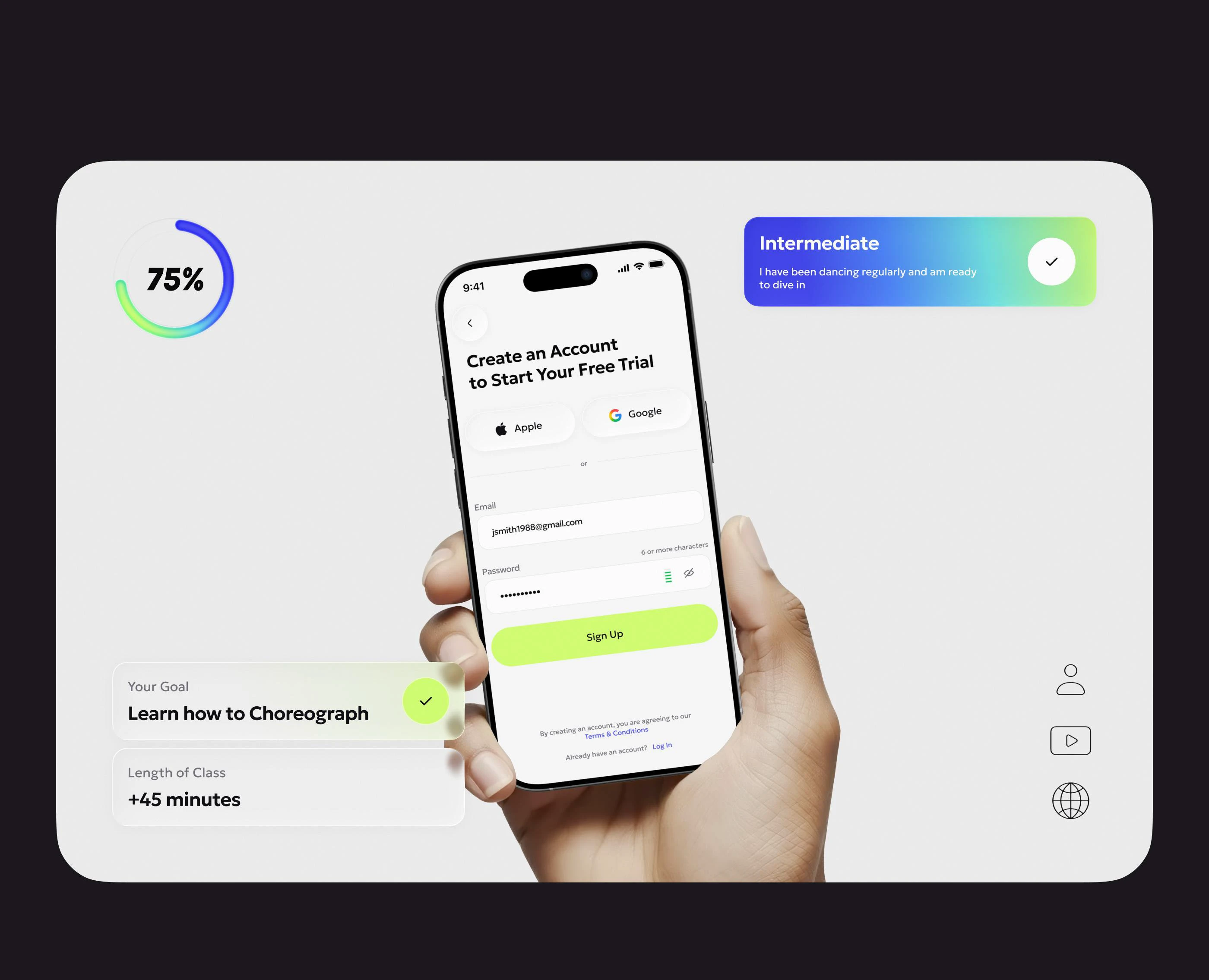 Dance Learning App — Изображение №6 — Интерфейсы на Dprofile