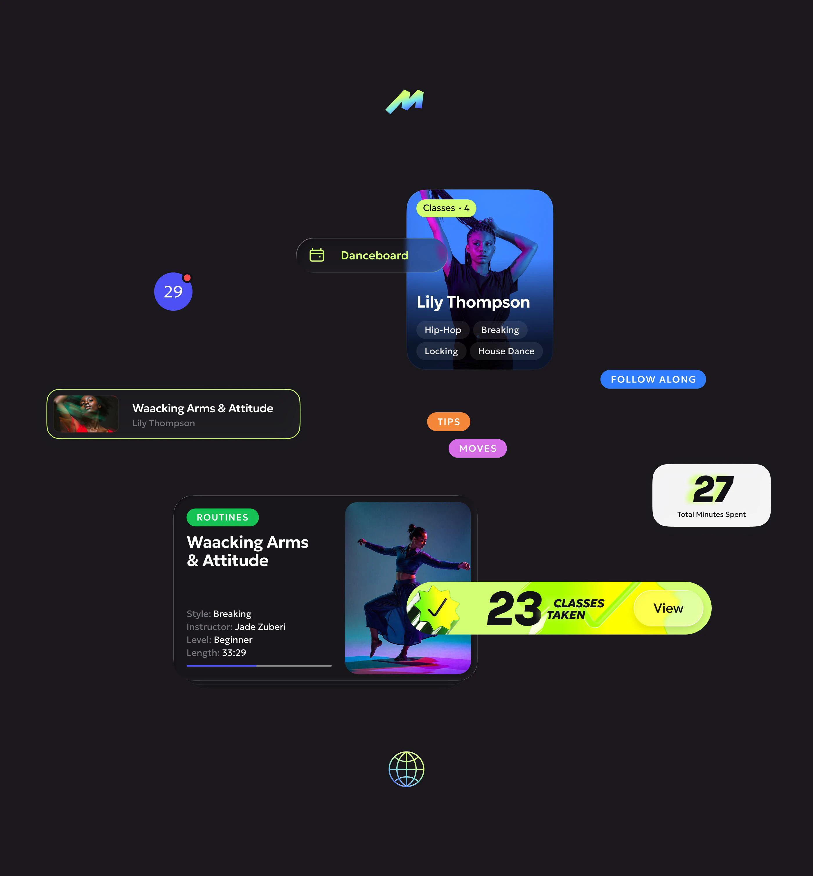 Dance Learning App — Изображение №3 — Интерфейсы на Dprofile