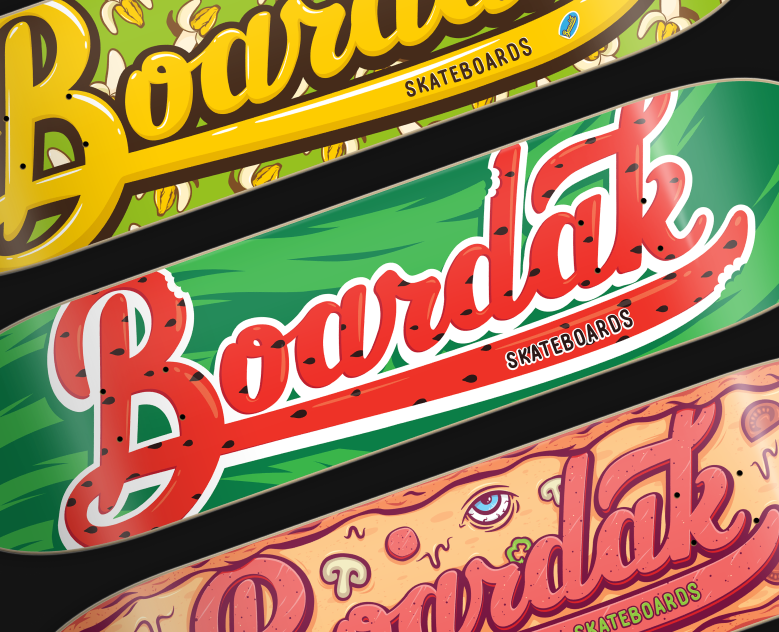 Boardak Skateboards — Брендинг, Иллюстрация на Dprofile
