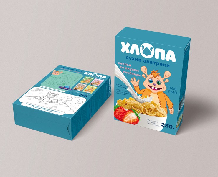 Дизайн упаковки хлопьев — Брендинг, Иллюстрация на Dprofile