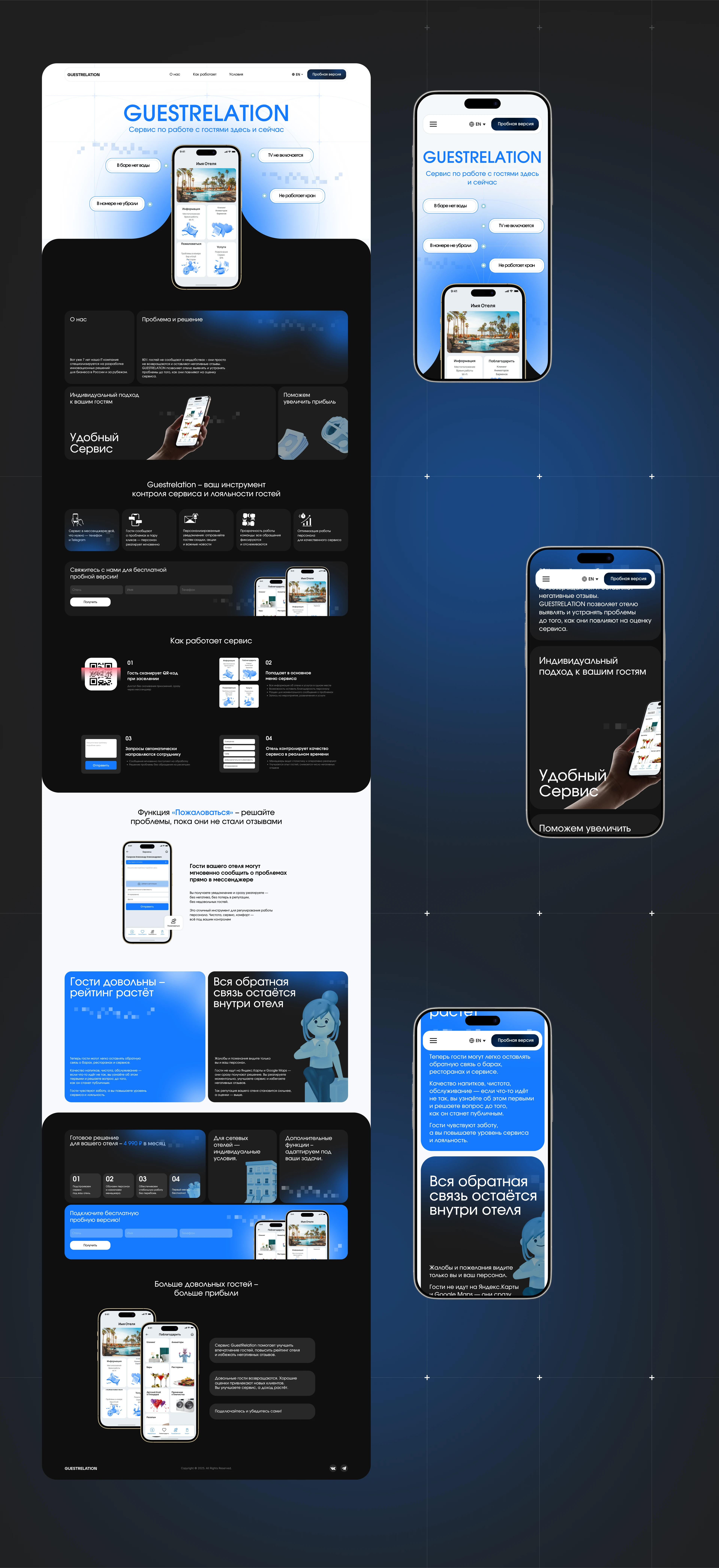 Guestrelation — UI UX design, Website — Изображение №4 — Интерфейсы на Dprofile