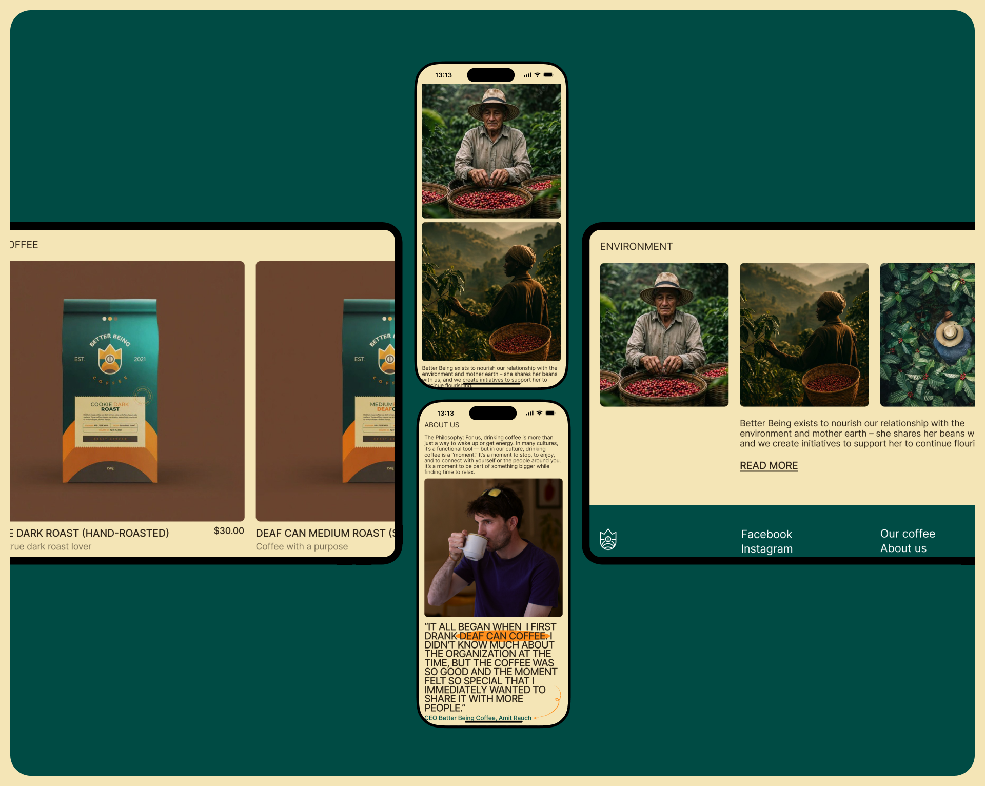 Better Being Coffee | E-commerce — Изображение №3 — Интерфейсы, Анимация на Dprofile