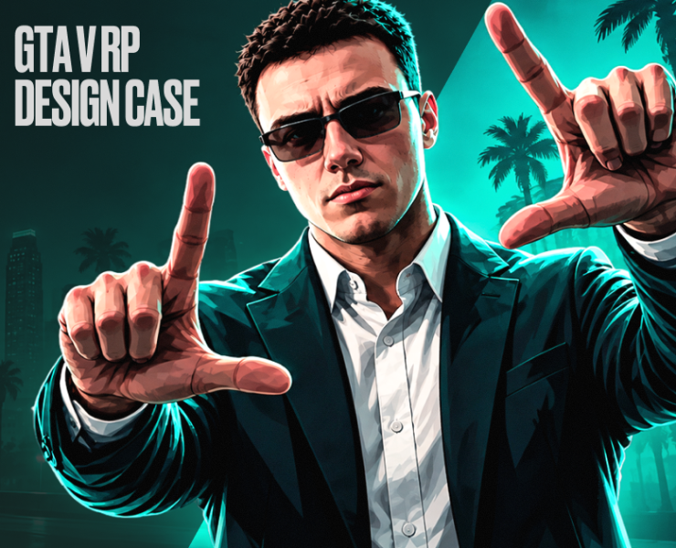 GTA V RP — Key Visuals, Avatars & Campaign Design на Dprofile