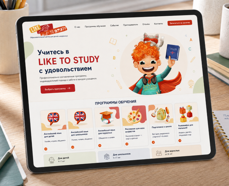 Лайк | Бренд-персонаж для образовательного центра LIKE TO STUDY на Dprofile
