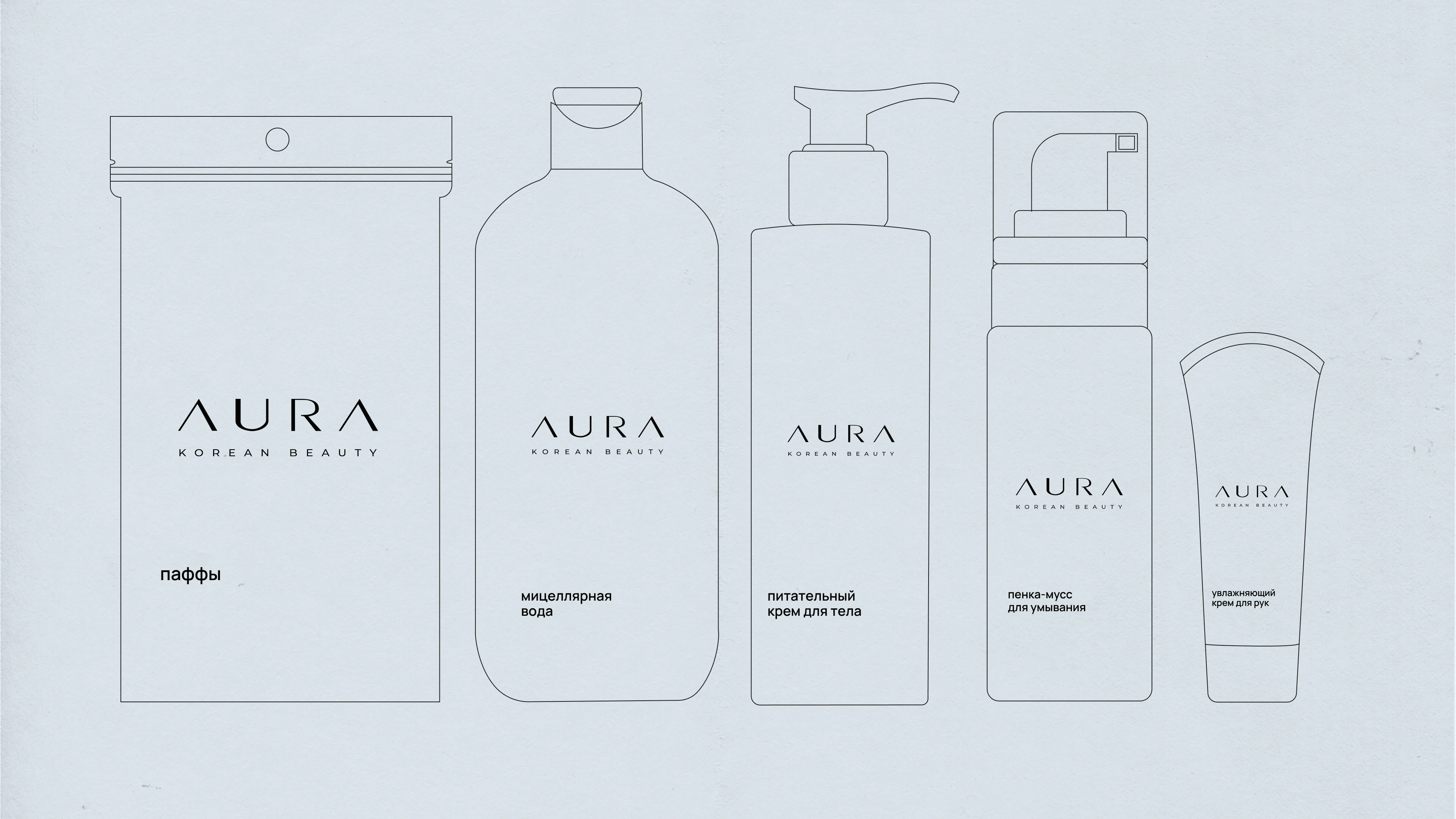 Дизайн упаковки | AURA KOREAN BEUTY — Изображение №4 — Брендинг, Промдизайн на Dprofile