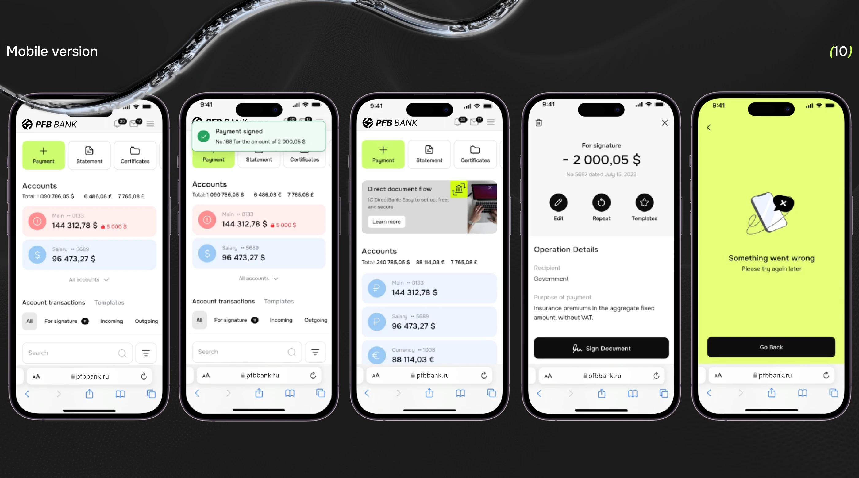 Website bank «PFB Bank» — Изображение №17 — Интерфейсы на Dprofile