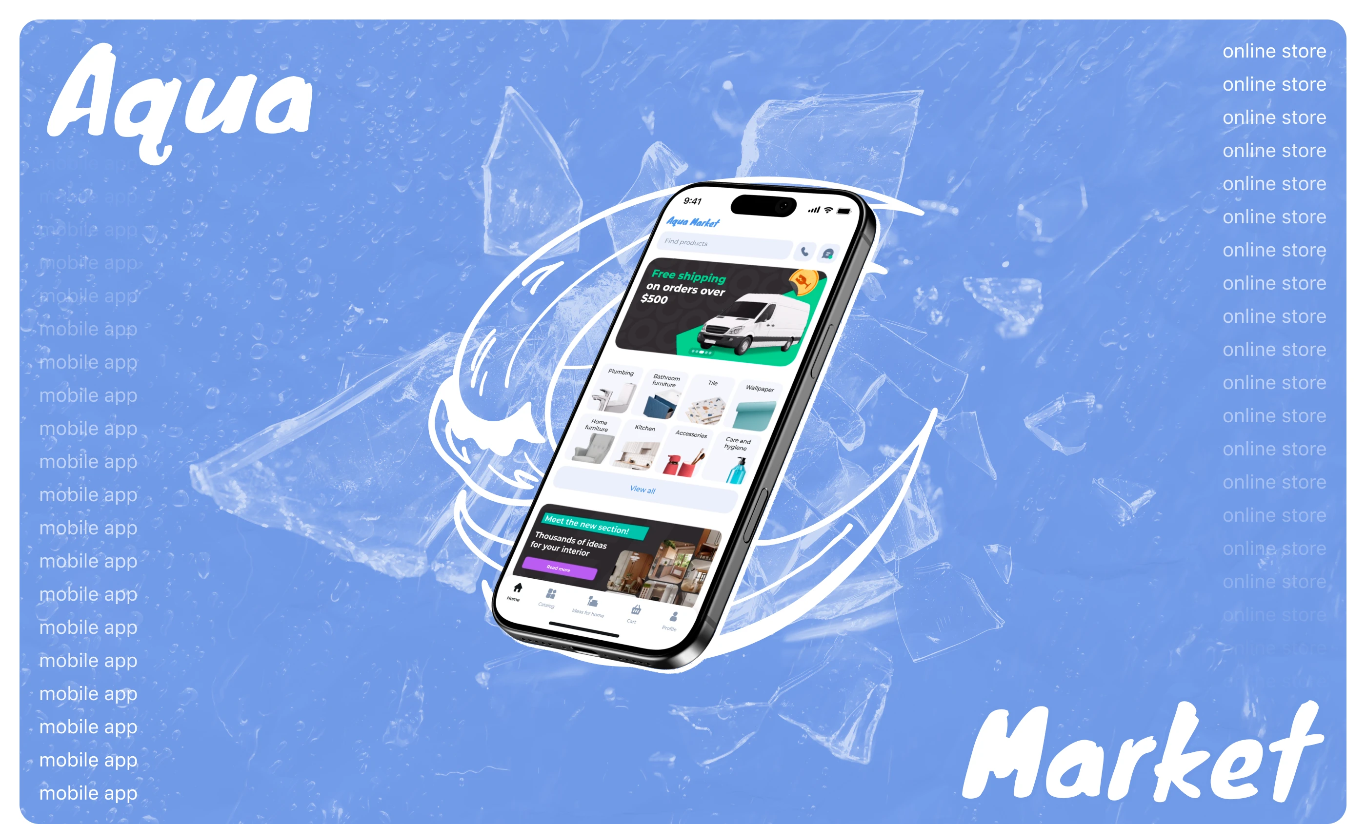 Mobile app «Aqua Market» — Изображение №1 — Интерфейсы на Dprofile
