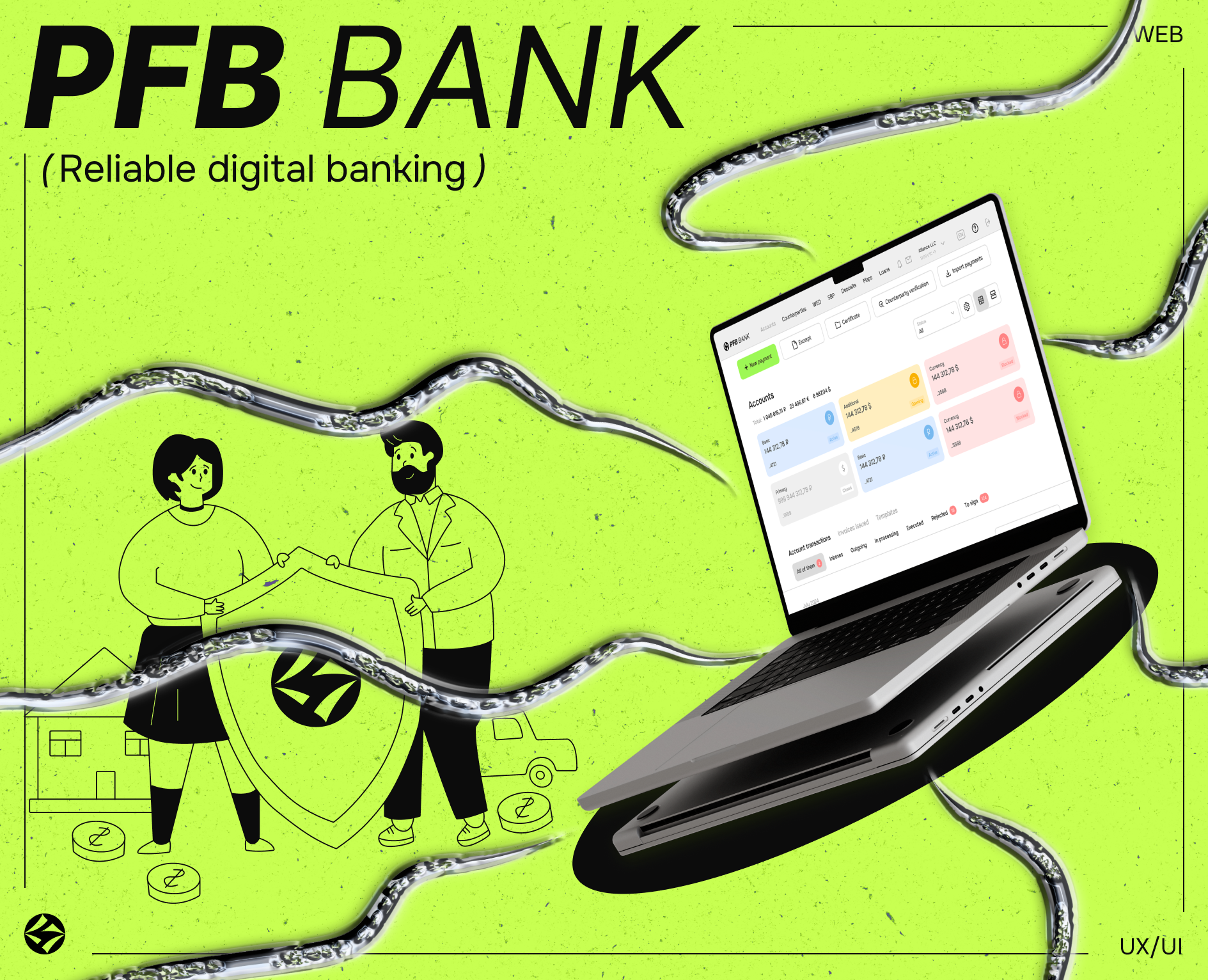 Website bank «PFB Bank» на Dprofile