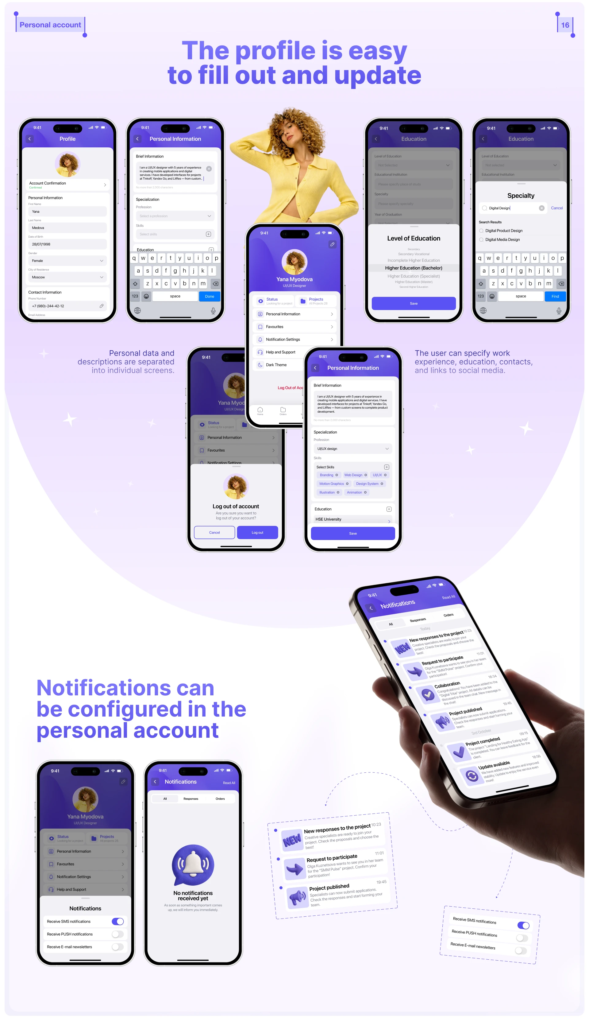 Kollab | Mobile app | Job search — Изображение №19 — Интерфейсы на Dprofile
