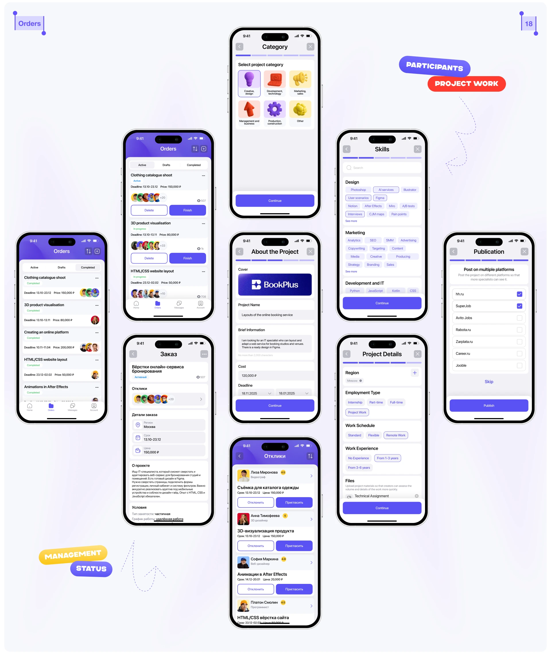 Kollab | Mobile app | Job search — Изображение №21 — Интерфейсы на Dprofile