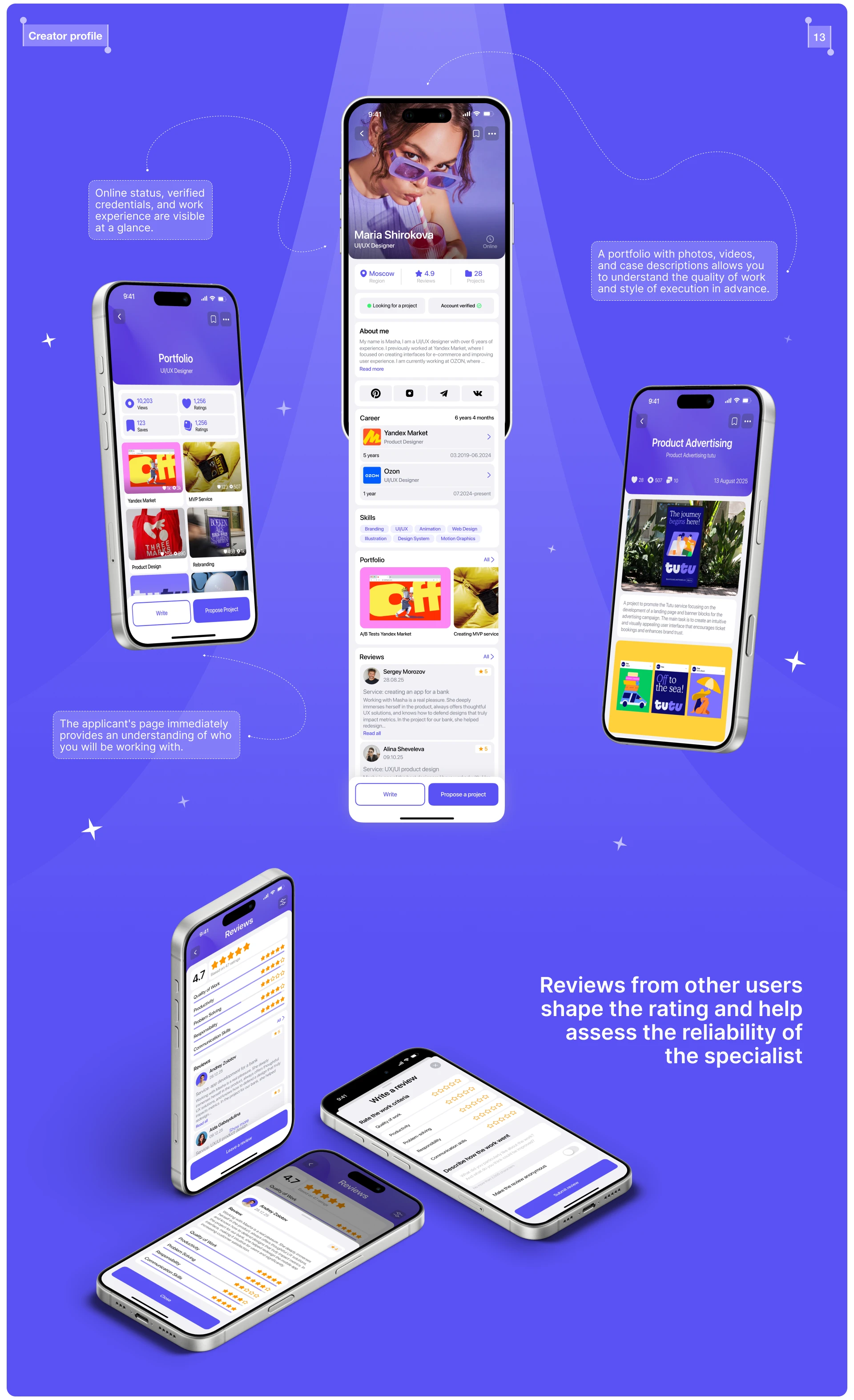 Kollab | Mobile app | Job search — Изображение №16 — Интерфейсы на Dprofile