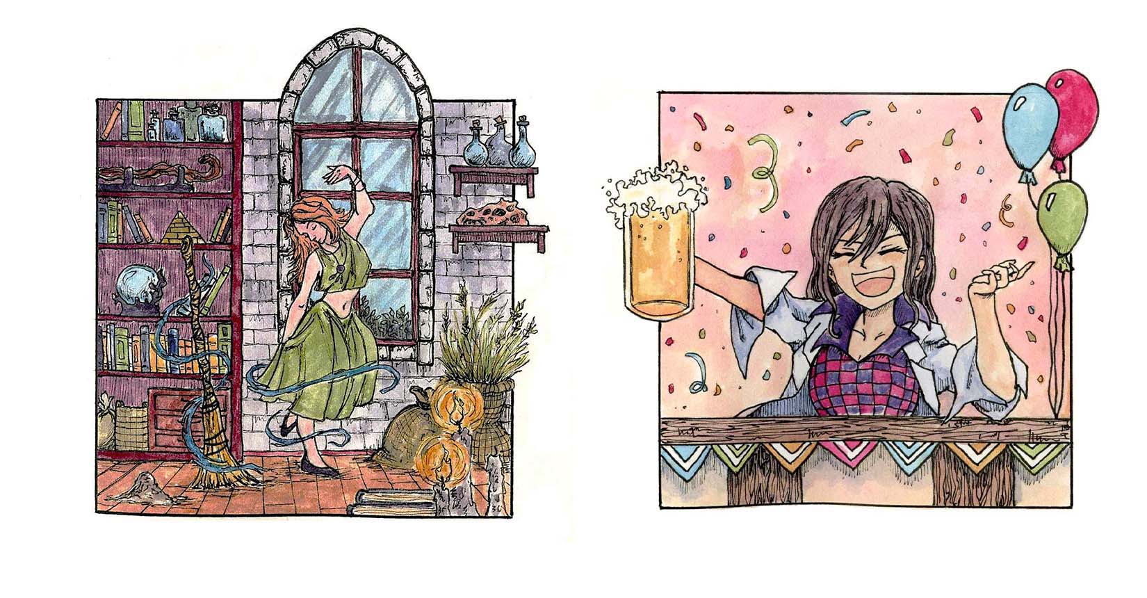 Inktober 2025: Выход за рамки — Изображение №5 — Иллюстрация, Графика на Dprofile