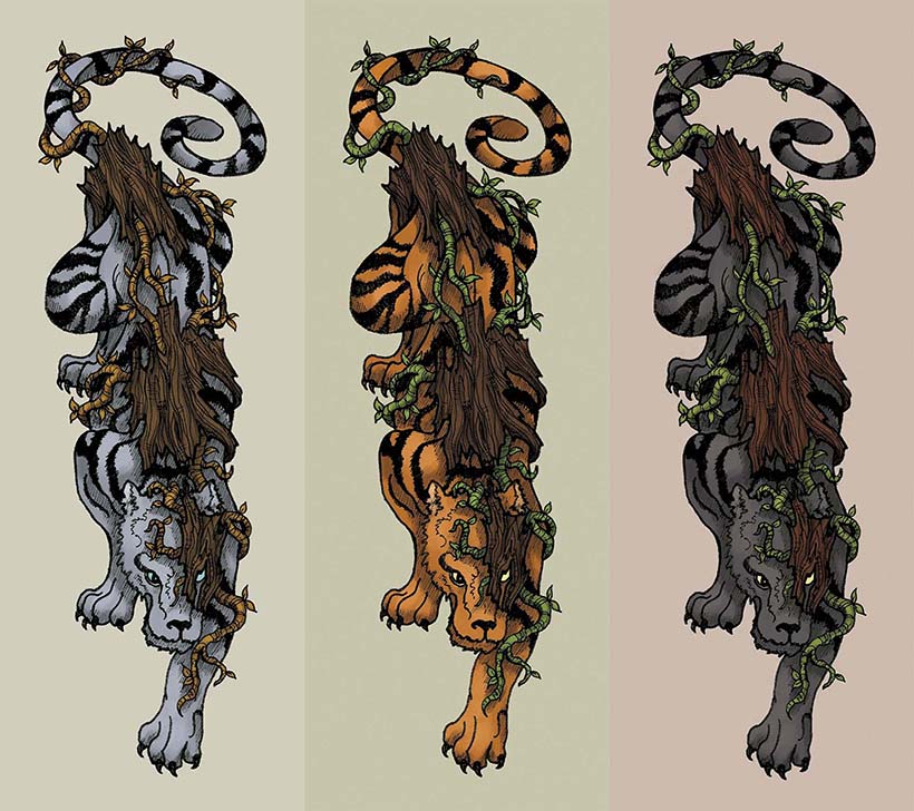 «Древесные» серия книжных закладок — Изображение №3 — Иллюстрация, Графика на Dprofile