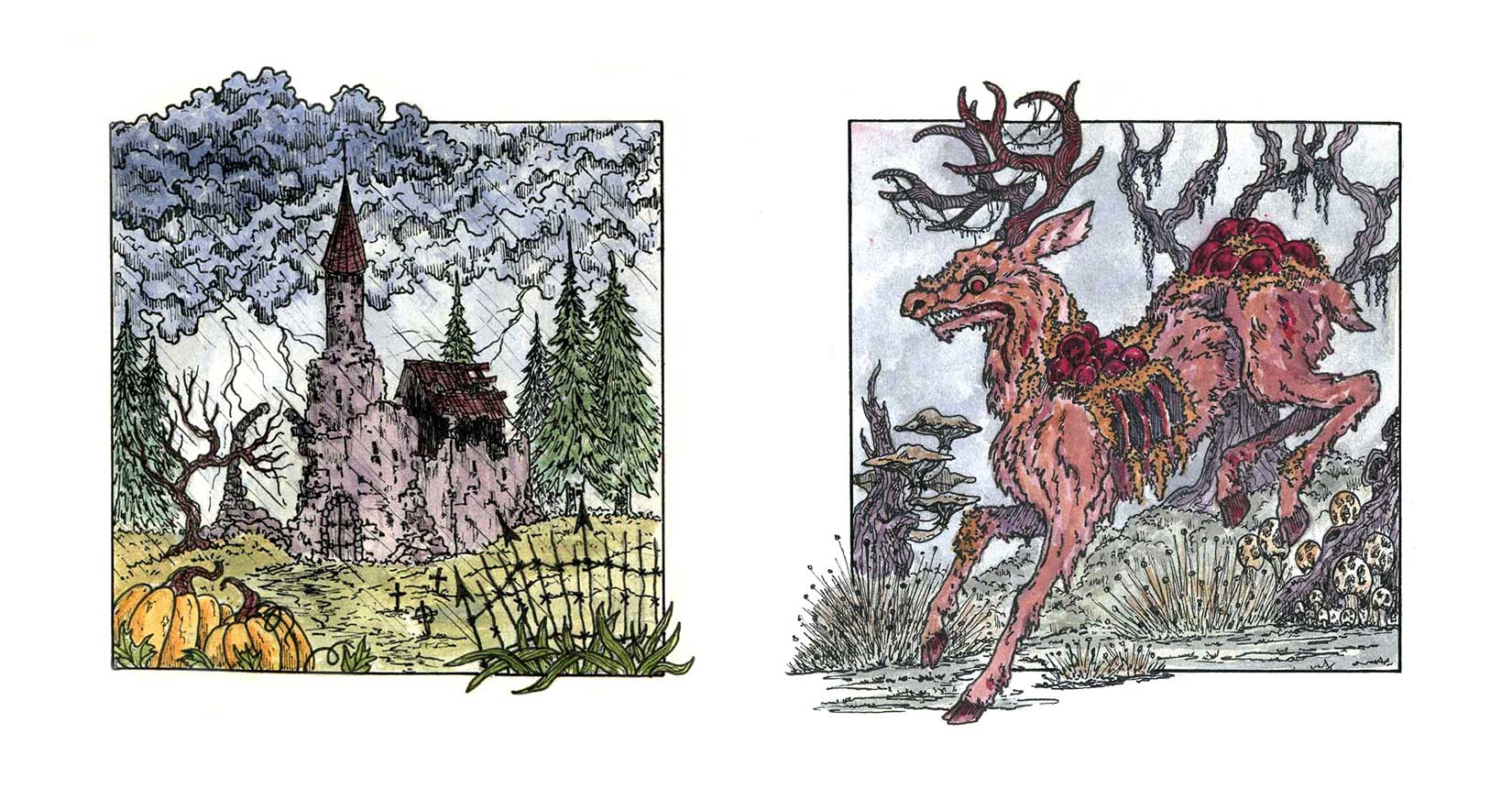 Inktober 2025: Выход за рамки — Изображение №3 — Иллюстрация, Графика на Dprofile