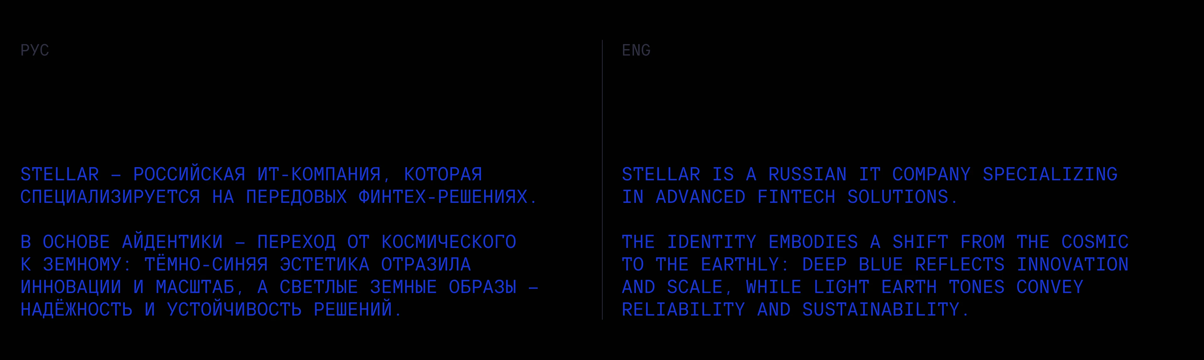 Стеллар l Айдентика — Изображение №2 — Брендинг на Dprofile