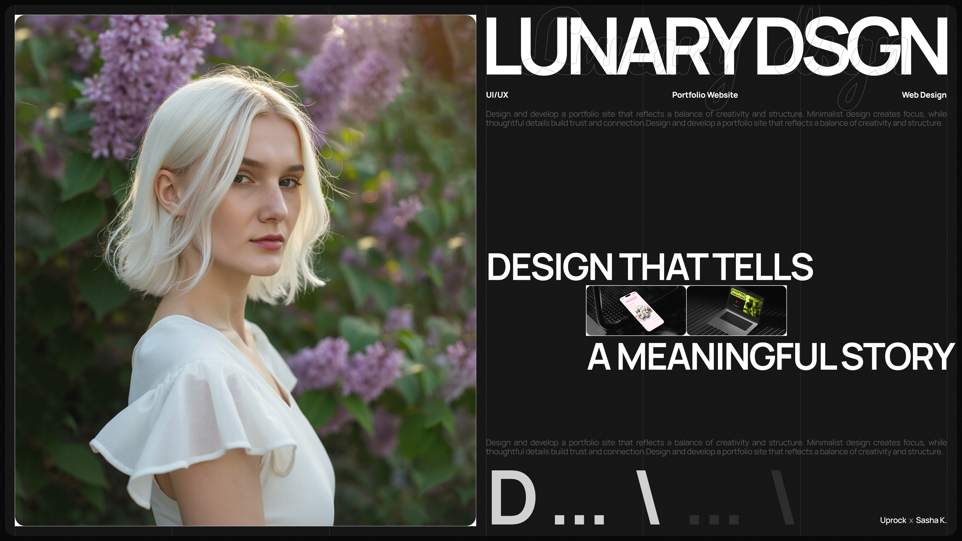Lunary Design | Portfolio Website — Изображение №1 — Интерфейсы, Анимация на Dprofile