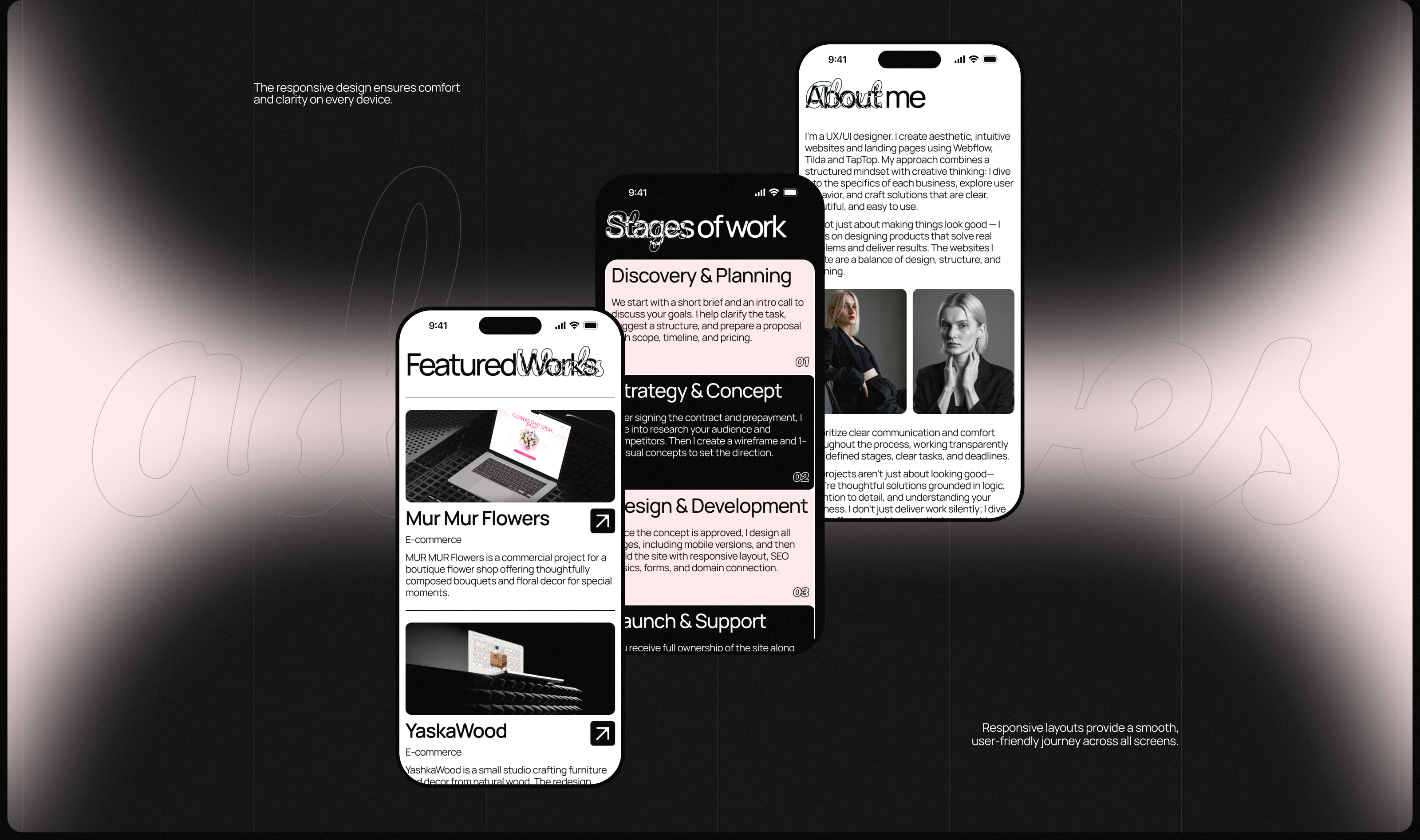Lunary Design | Portfolio Website — Изображение №5 — Интерфейсы, Анимация на Dprofile