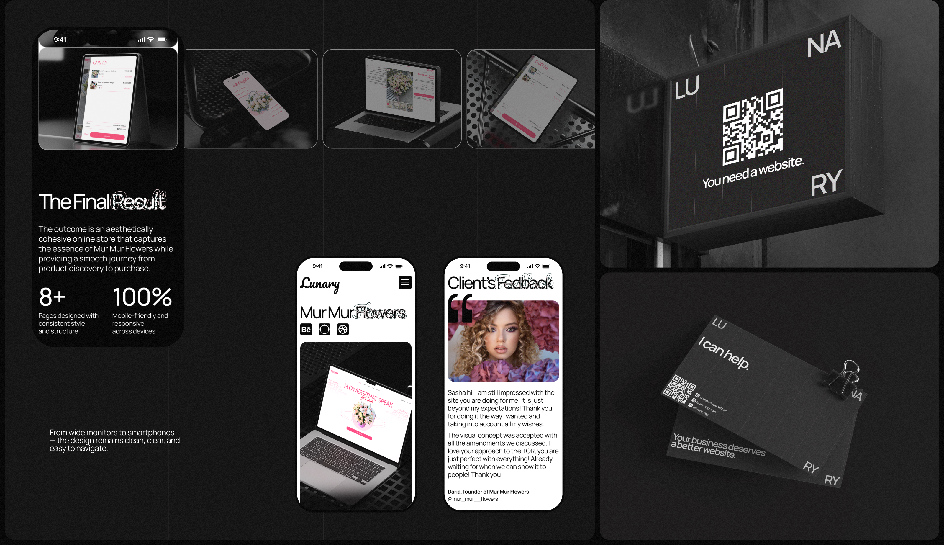 Lunary Design | Portfolio Website — Изображение №12 — Интерфейсы, Анимация на Dprofile