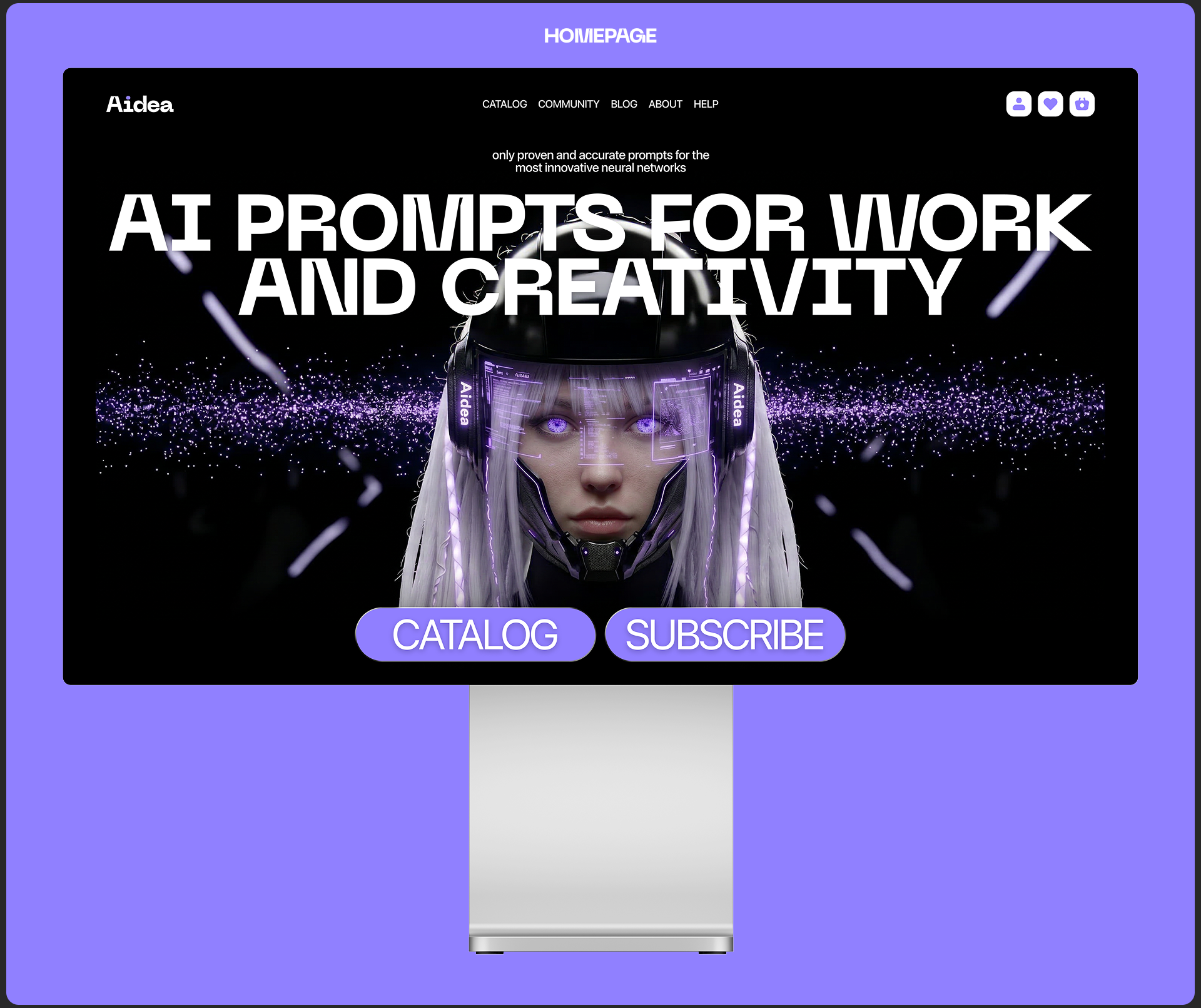 Aidea | AI Prompt Marketplace UX/UI Design — Изображение №3 — Интерфейсы на Dprofile