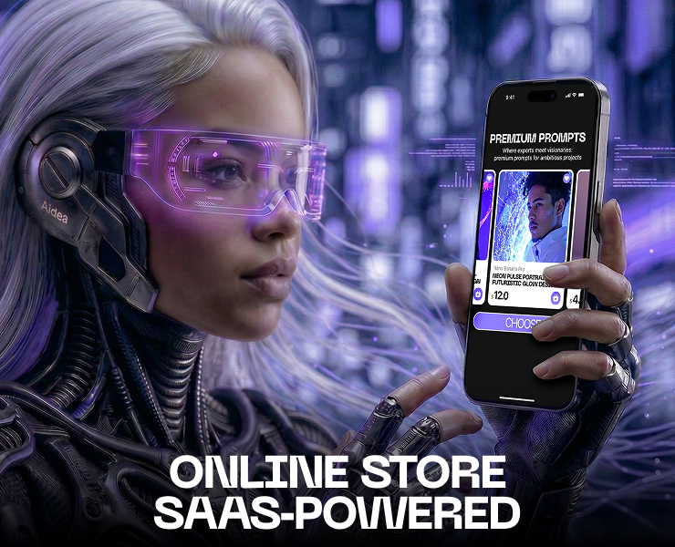 Aidea | AI Prompt Marketplace UX/UI Design — Интерфейсы на Dprofile