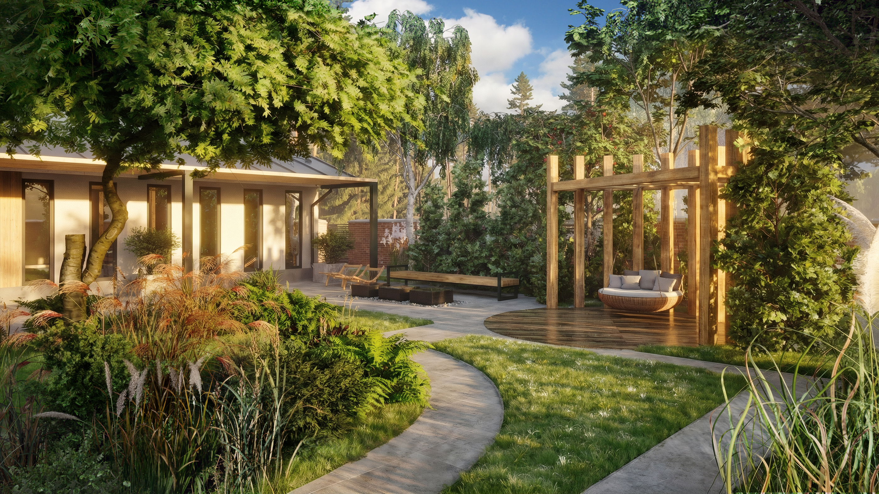 Один и тот же сад - разное настроение — Изображение №5 — 3D, Архитектура на Dprofile