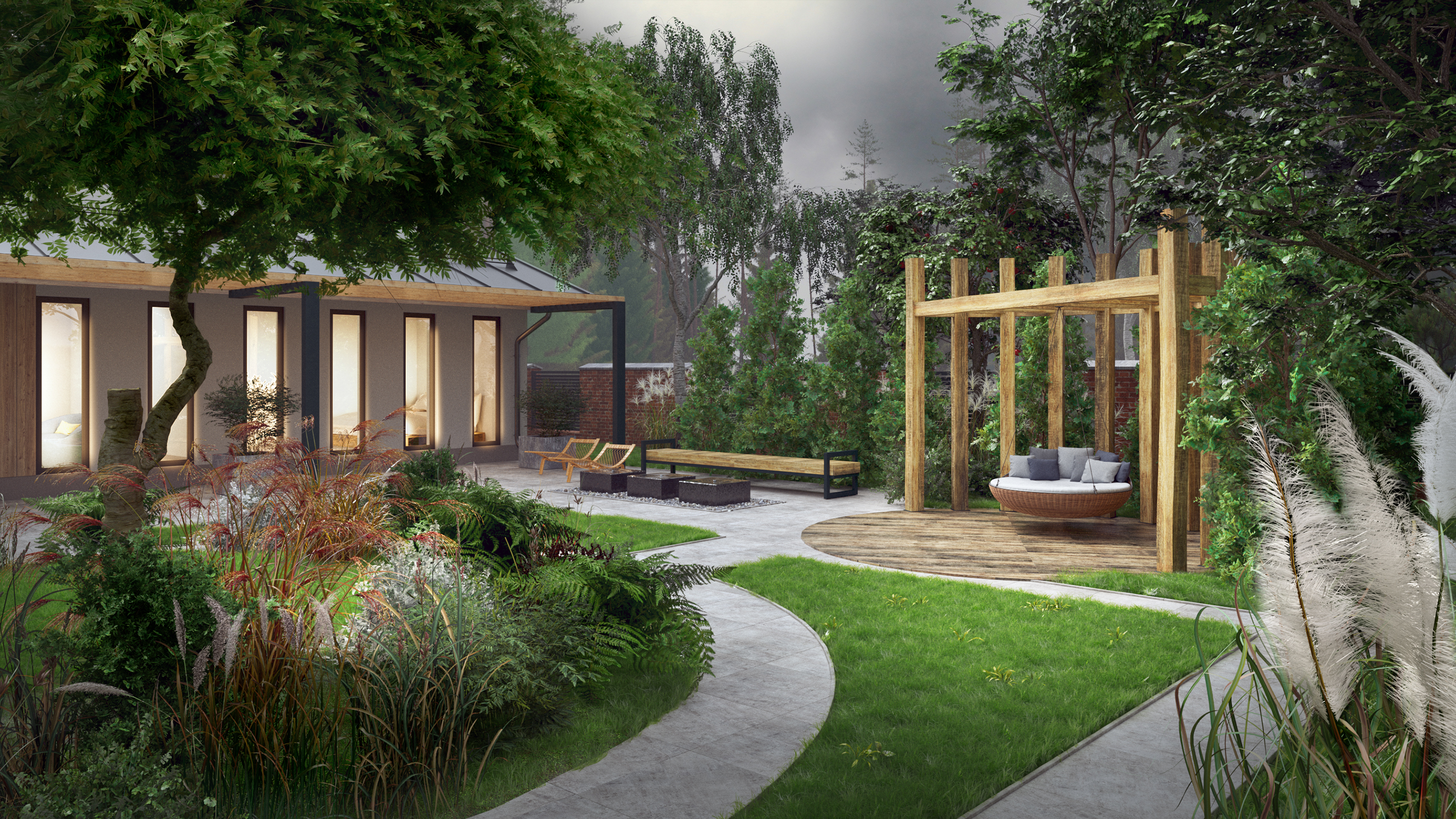 Один и тот же сад - разное настроение — Изображение №4 — 3D, Архитектура на Dprofile