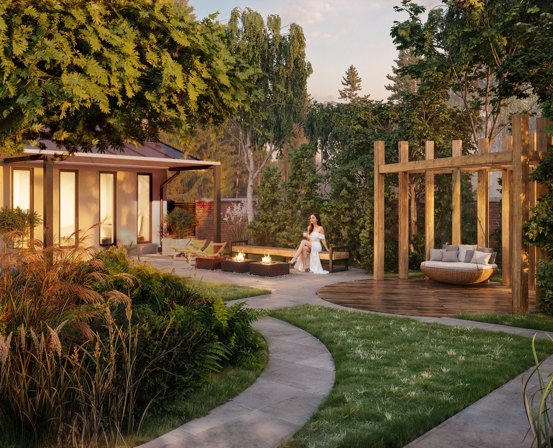 Один и тот же сад - разное настроение на Dprofile