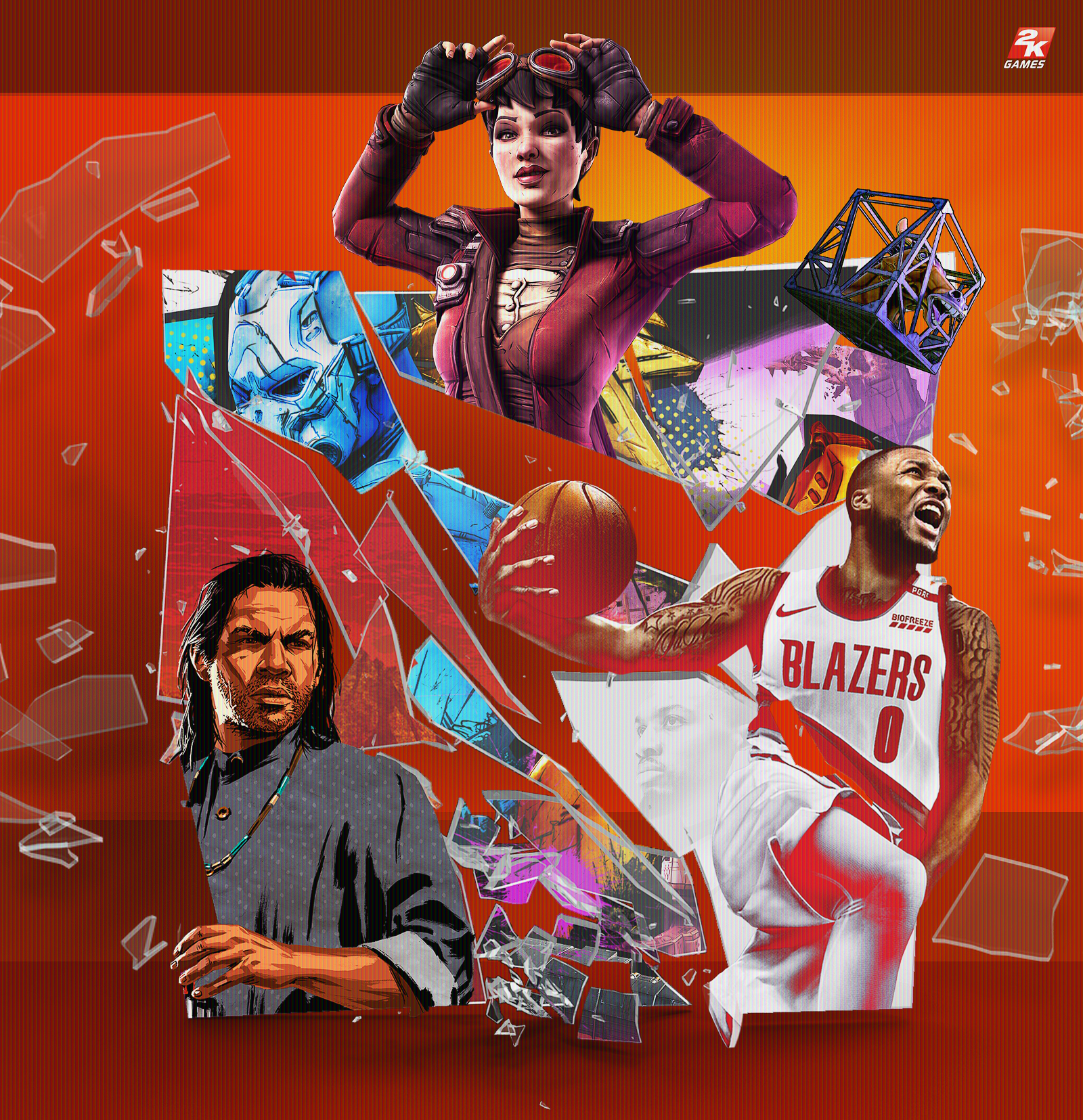 Рекламная кампания | 2K Games | Акция — Изображение №1 — Графика на Dprofile