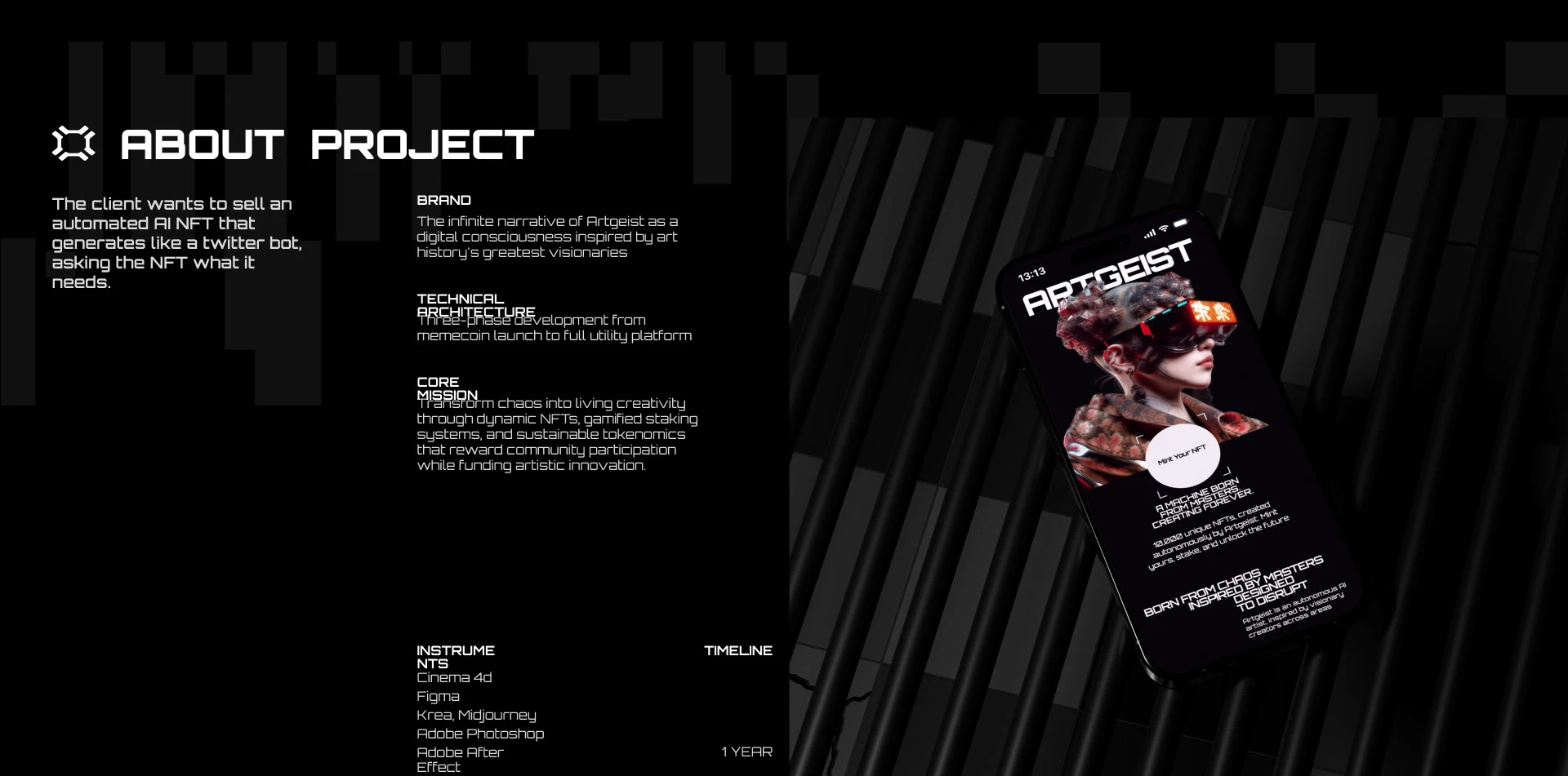 Artgeist | Commercial Project — Изображение №1 — Интерфейсы, 3D на Dprofile