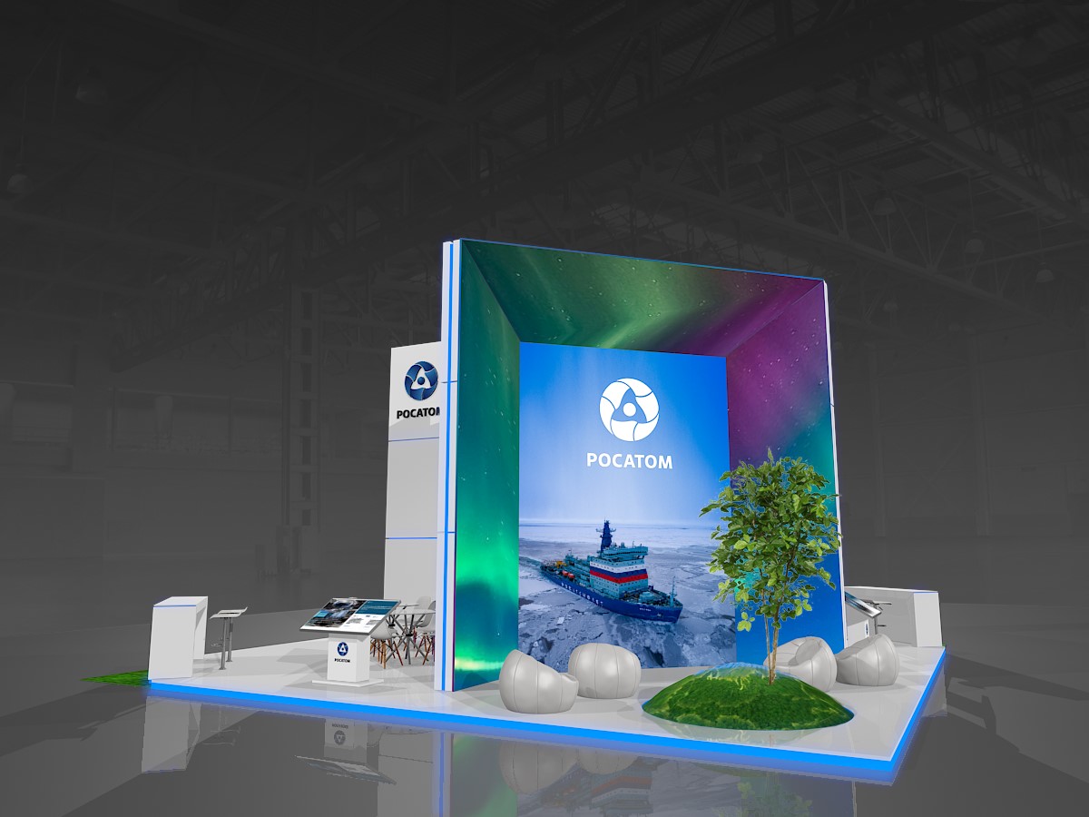 Концепция стенда ГК «Росатом» — Изображение №2 — 3D, Маркетинг на Dprofile