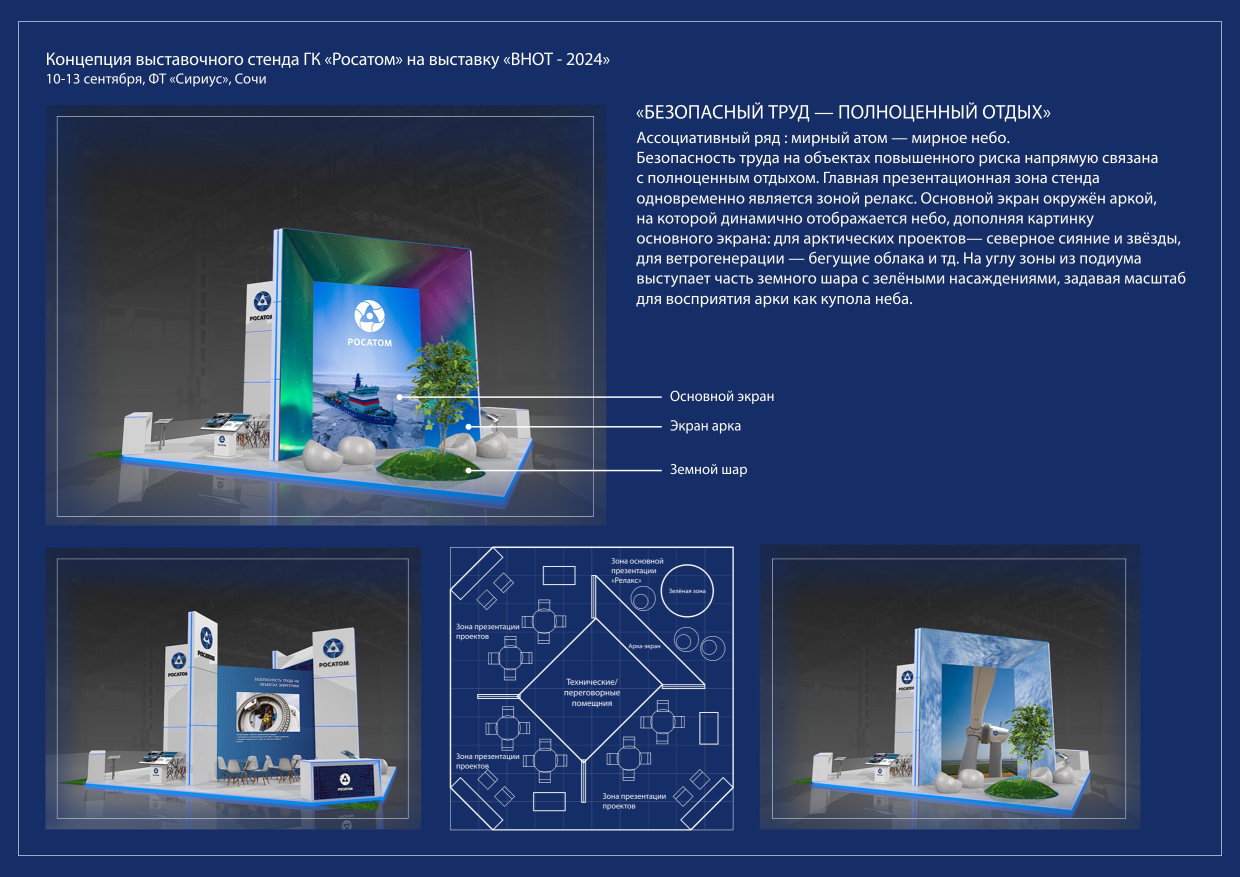 Концепция стенда ГК «Росатом» — Изображение №1 — 3D, Маркетинг на Dprofile