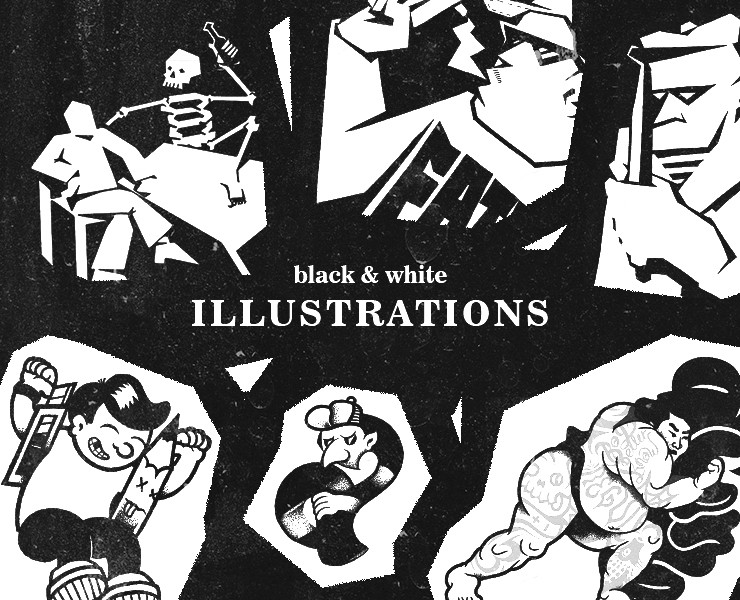 ЧБ иллюстрации — Иллюстрация на Dprofile