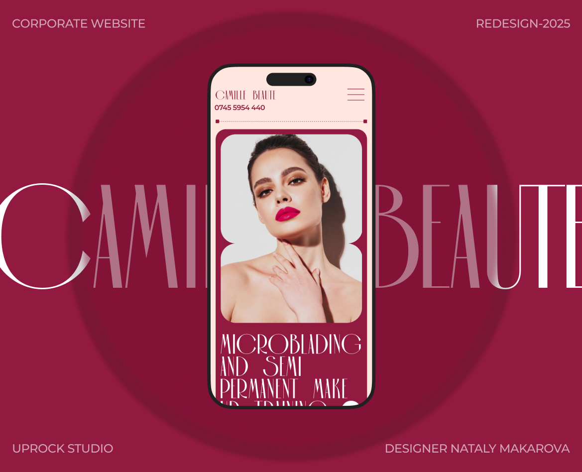 Студия микроблейдинга | Корпоративный сайт на Dprofile