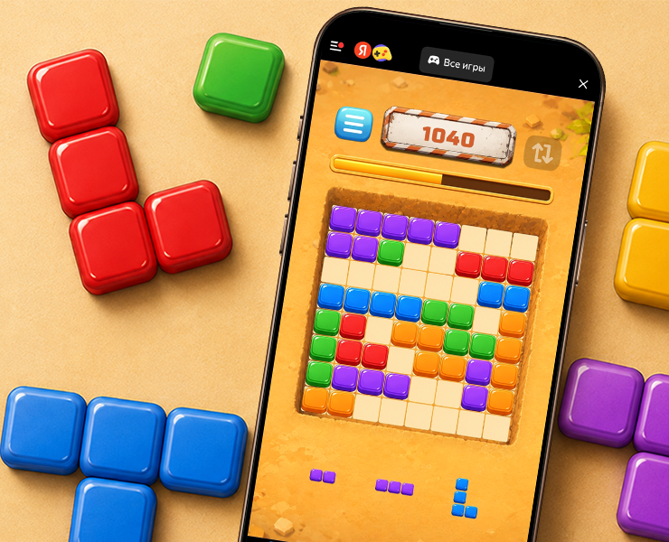 Логическая игра Block Yard. на Dprofile