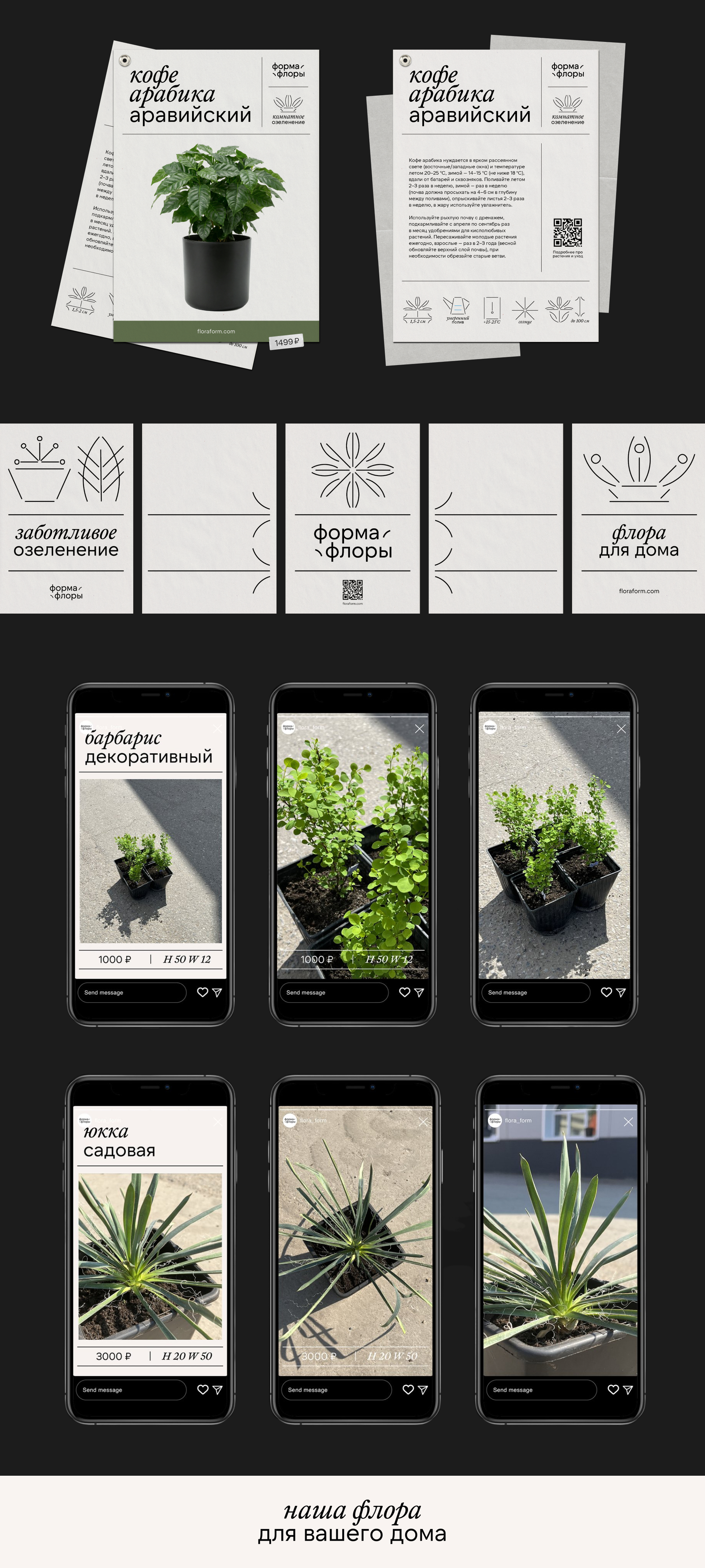 «Форма Флоры» | Брендинг компании по озеленению пространств — Изображение №4 — Брендинг, Графика на Dprofile