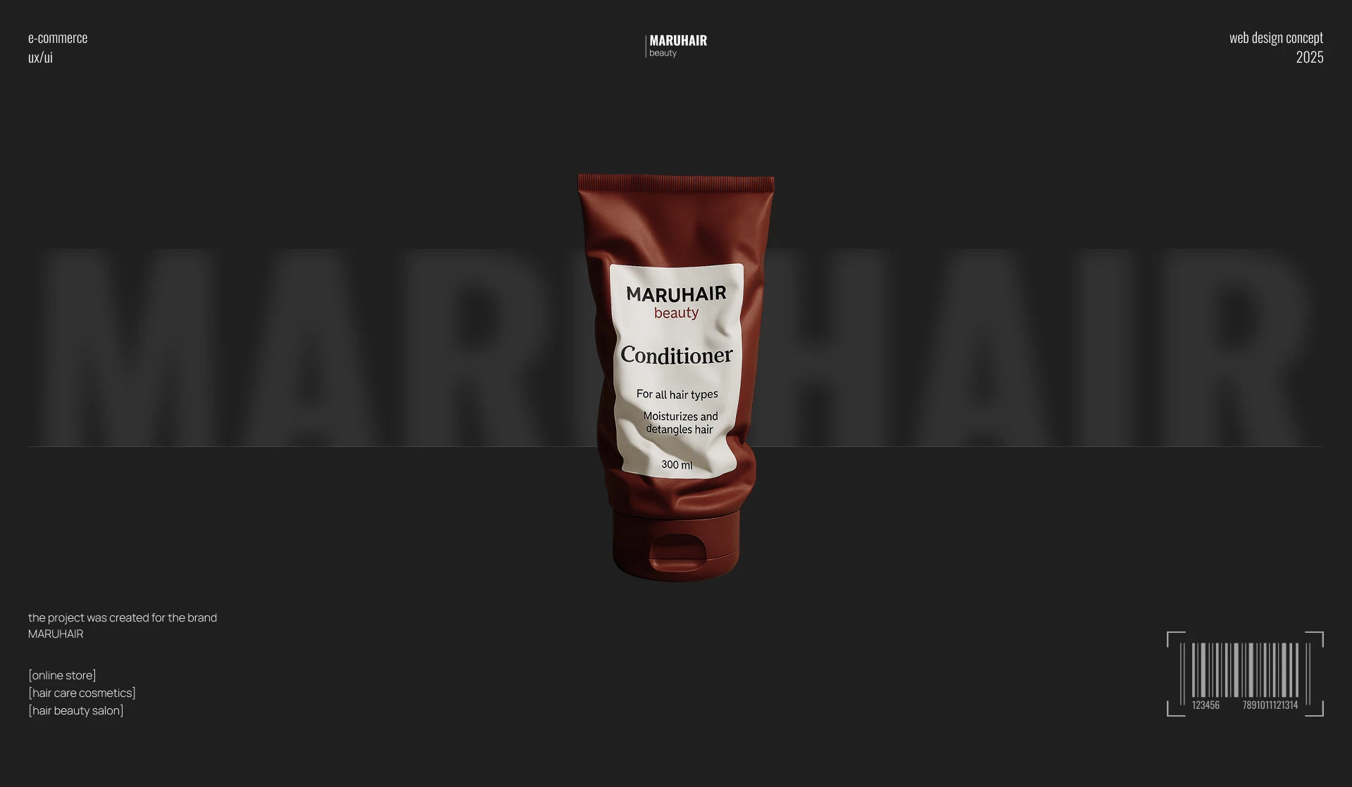 MARUHAIR beauty | online store | beauty salon — Изображение №1 — Интерфейсы на Dprofile