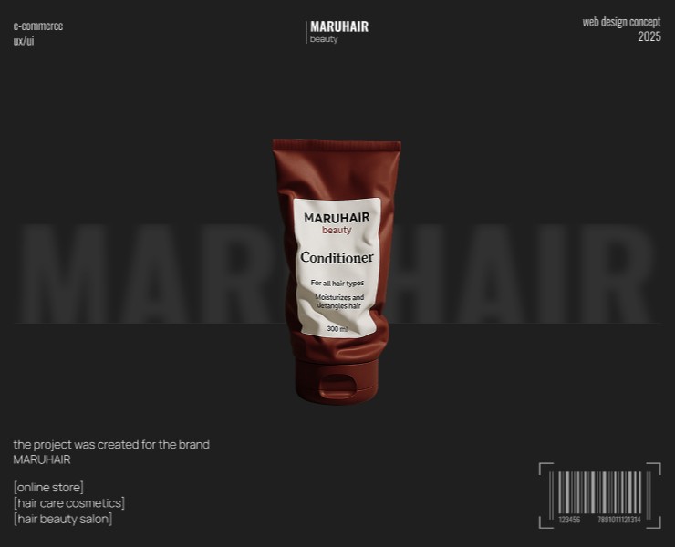 MARUHAIR beauty | online store | beauty salon — Интерфейсы на Dprofile