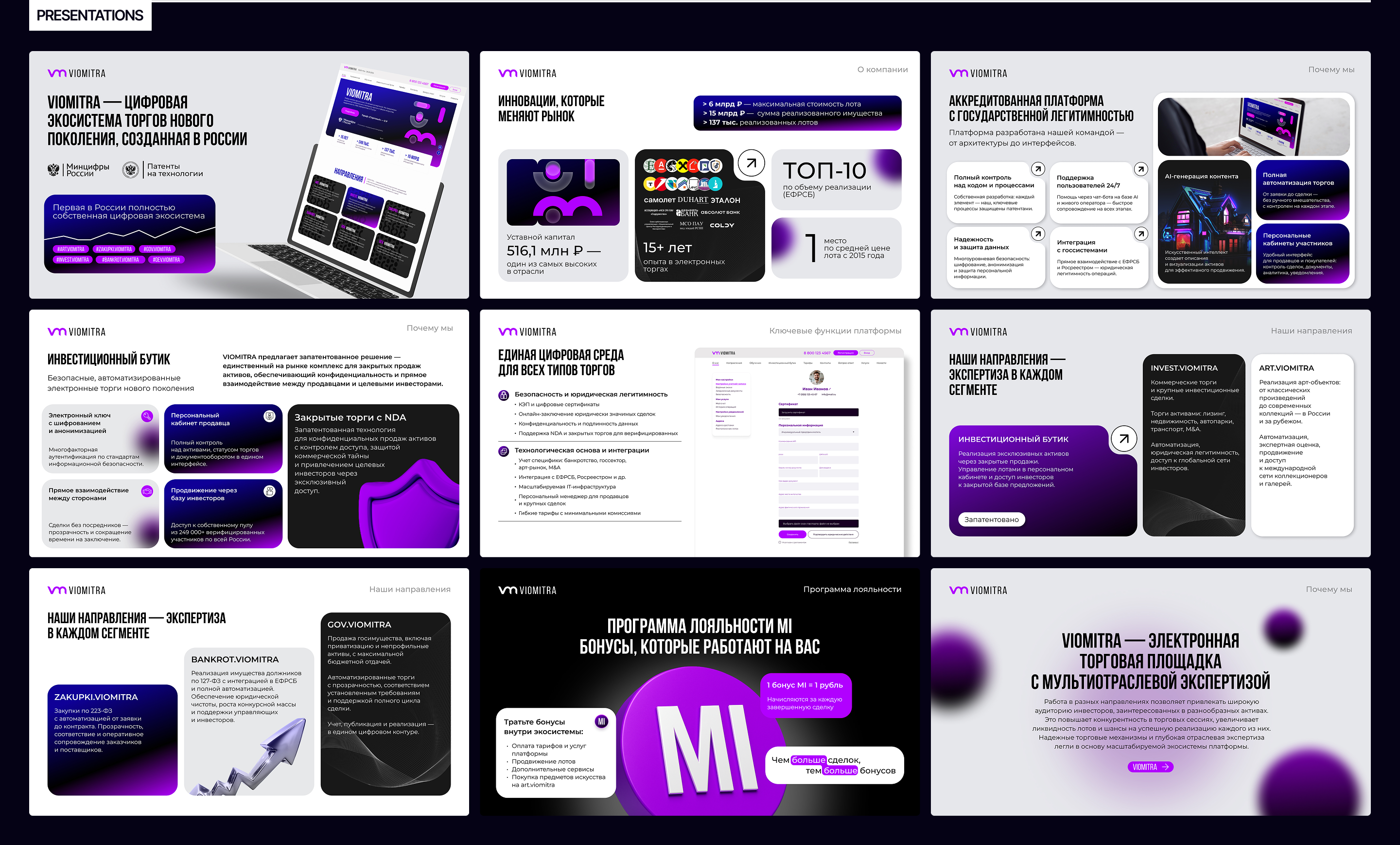 VIOMITRA | ЭТП | E-commerce — Изображение №15 — Интерфейсы на Dprofile