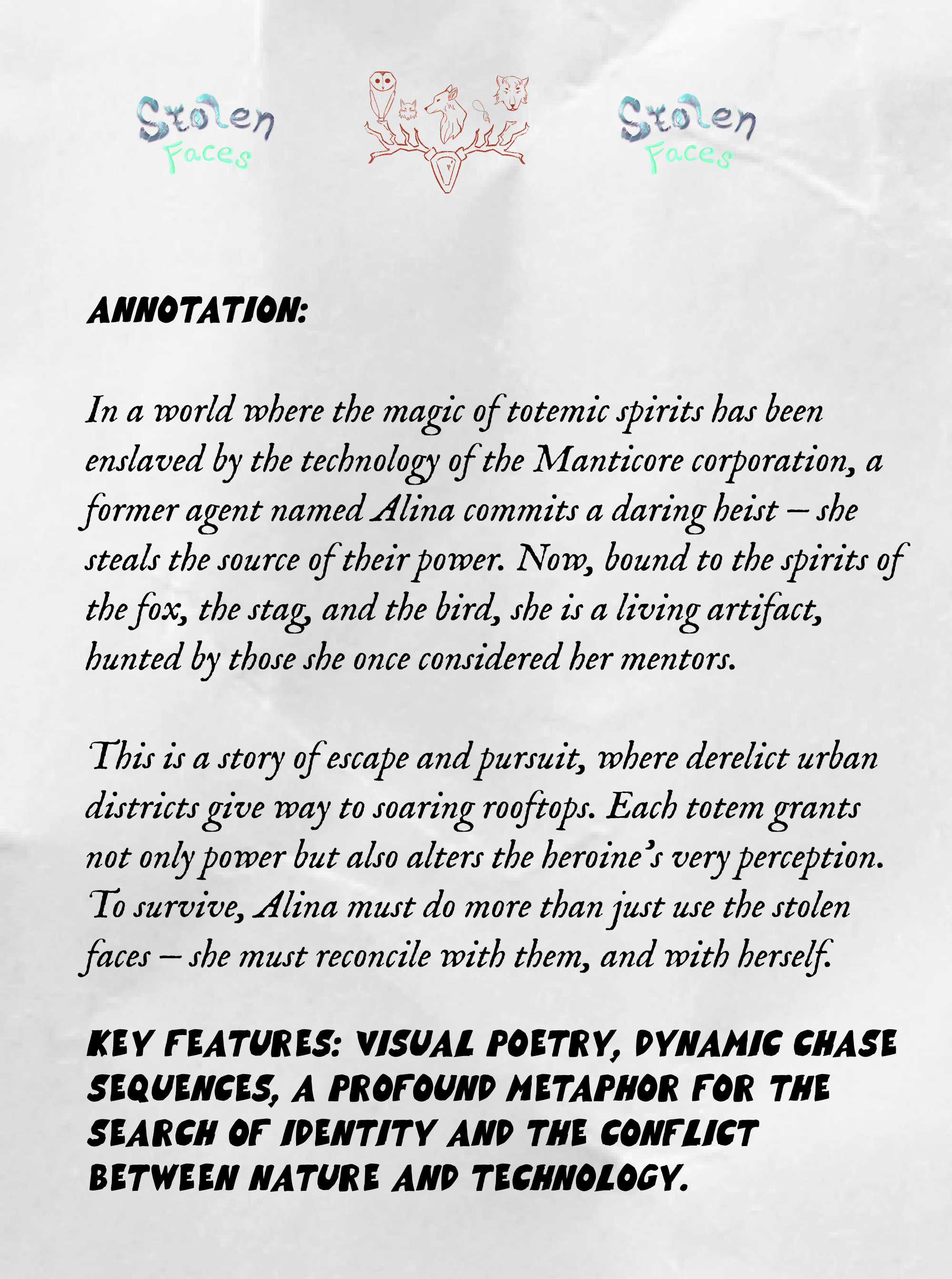 Графическая новелла «Stolen Faces» — Изображение №2 — Иллюстрация на Dprofile