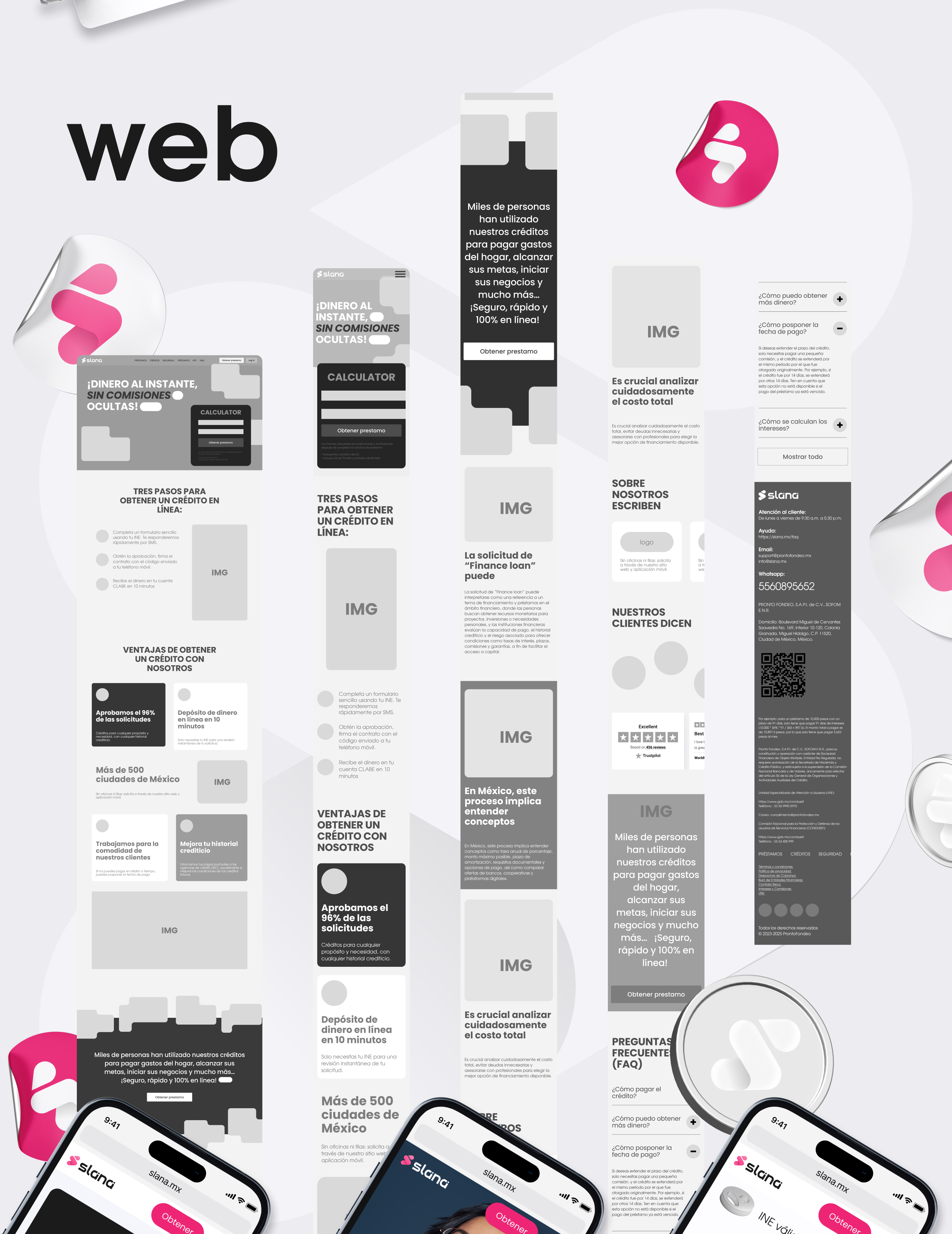 Ребрендинг, UX/UI // финтех @ Slana.mx — Изображение №22 — Интерфейсы, Брендинг на Dprofile