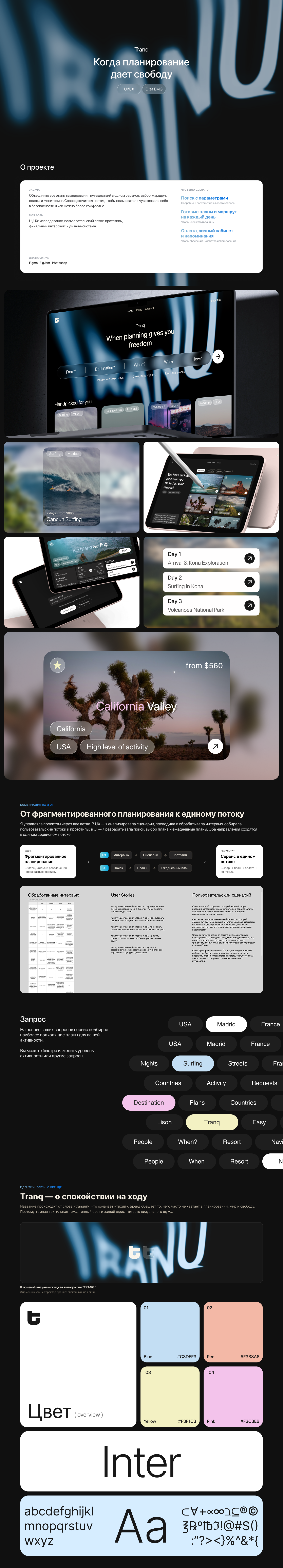 UI/UX |Веб-сервис для планирования путешествий — Изображение №1 — Интерфейсы на Dprofile