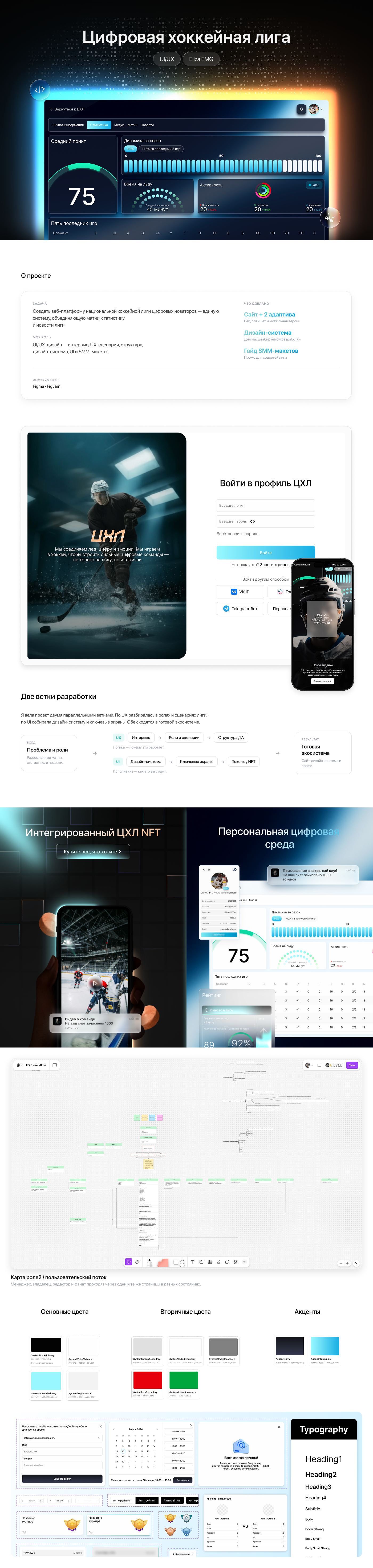 UI/UX | ЦХЛ — Изображение №1 — Интерфейсы на Dprofile