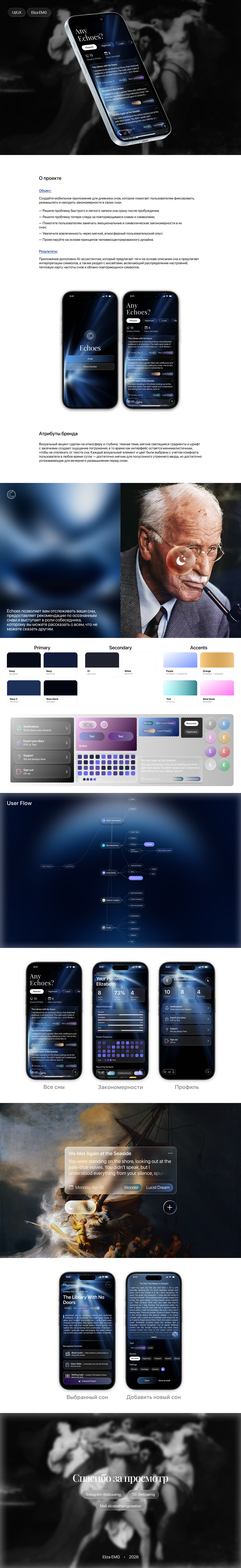 UI/UX | Dream Journal — Изображение №1 — Интерфейсы на Dprofile