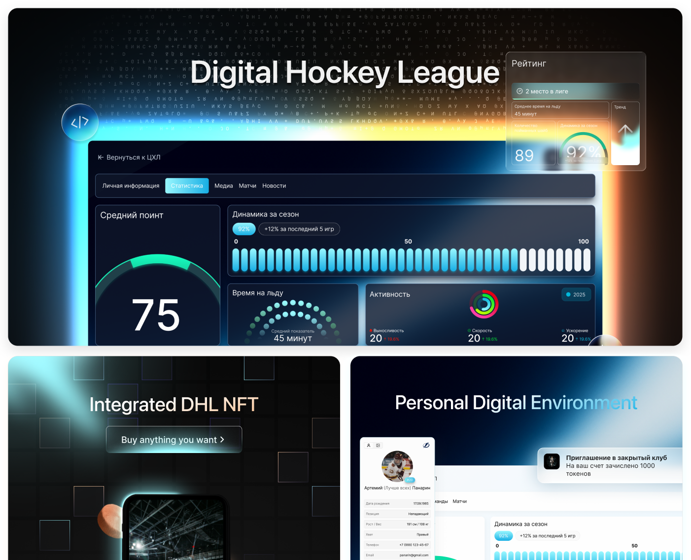 Продуктовый дизайн хоккейной лиги на Dprofile