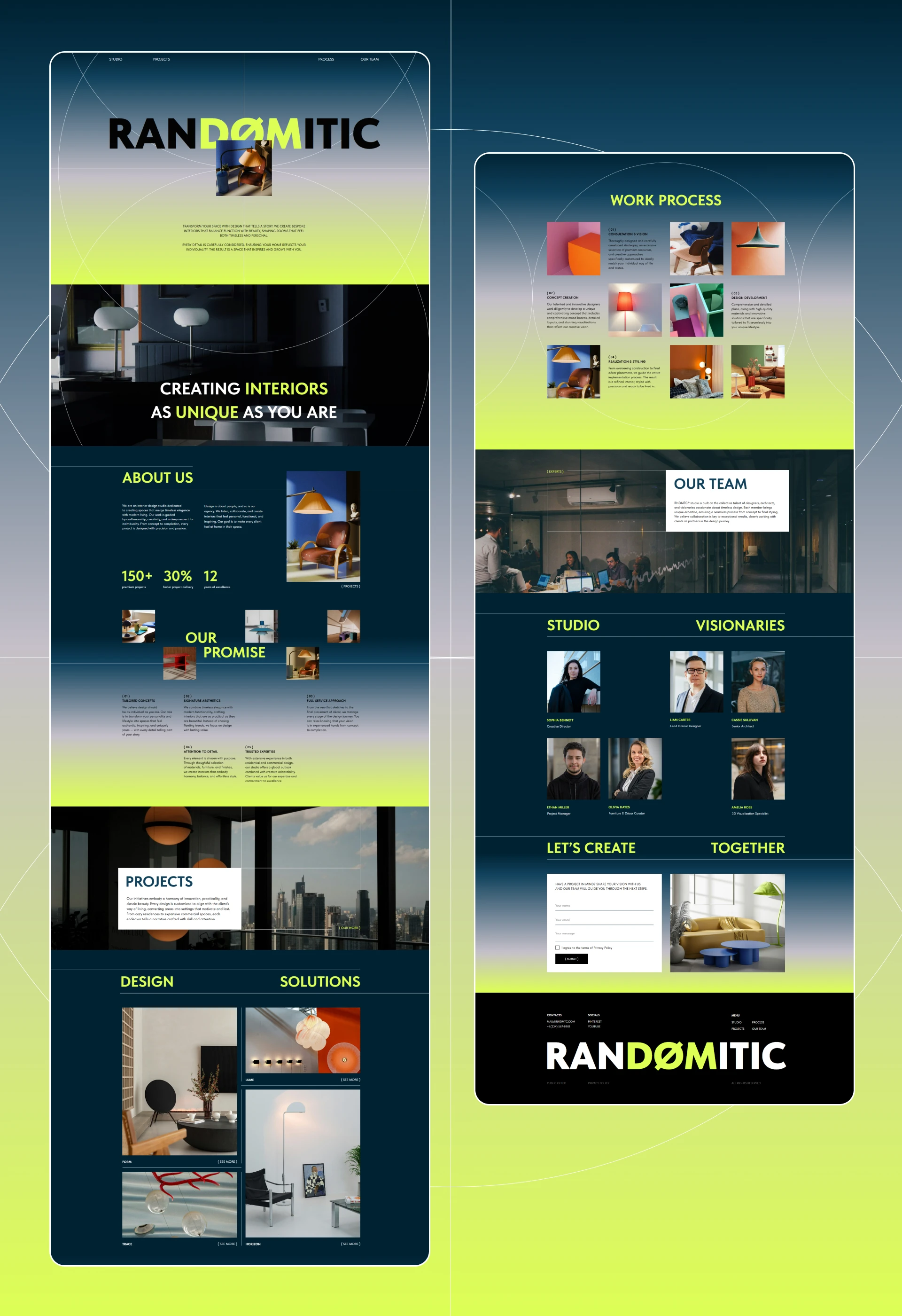 RANDØMITIC | Лендинг для дизайн-студии — Изображение №8 — Интерфейсы на Dprofile