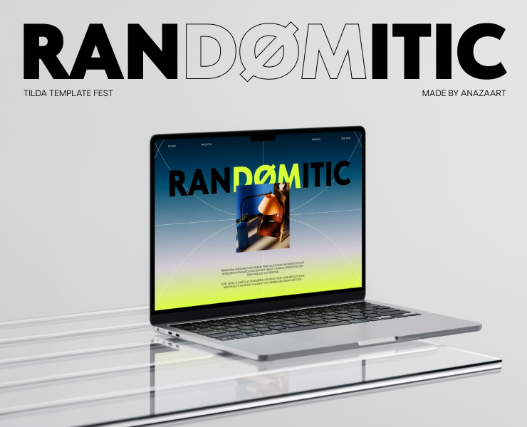 RANDØMITIC | Лендинг для дизайн-студии на Dprofile