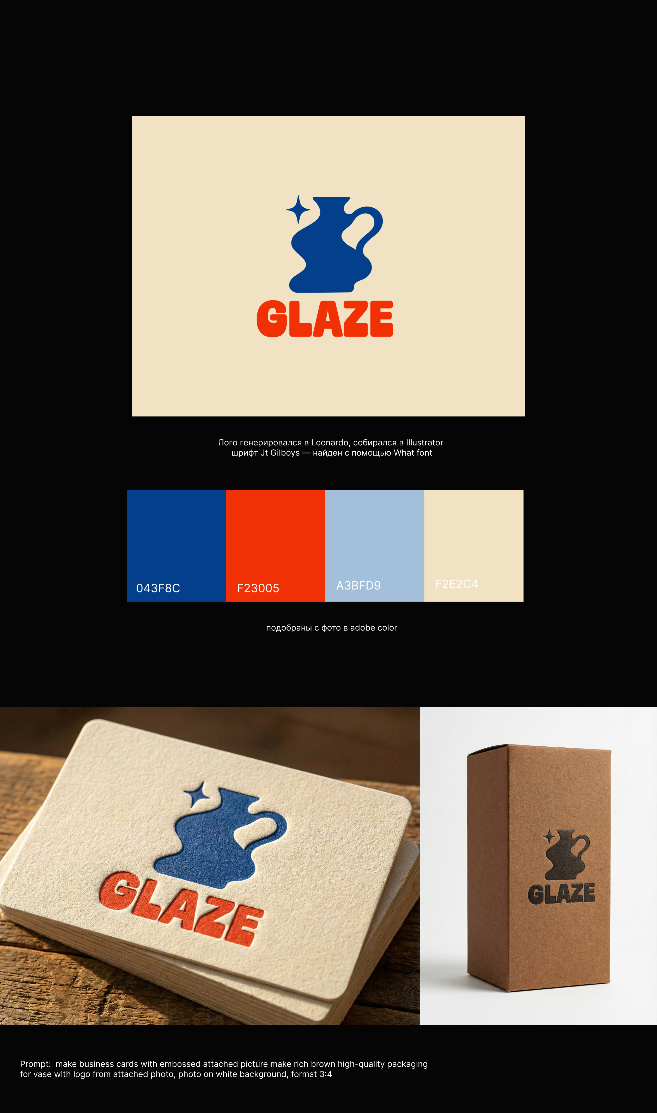 Glaze | ИИ брендинг стартапа — Изображение №3 — Брендинг на Dprofile